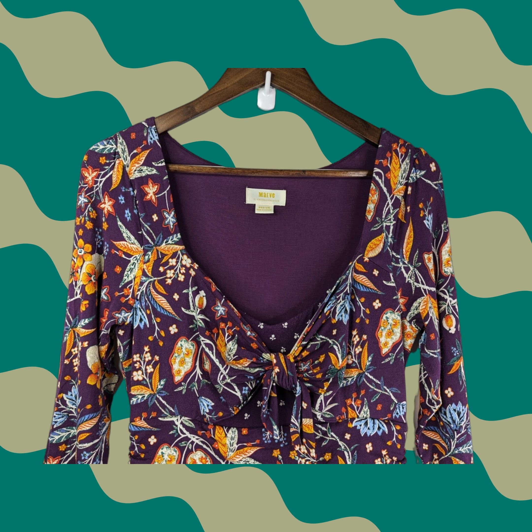 Vintage **Beloved Purple Floral Shift Dress Size M** User: **Beloved Purple Floral Midi Dress Size M** Size M / US 6-8 / IT 42-44 - 1 Thumbnail