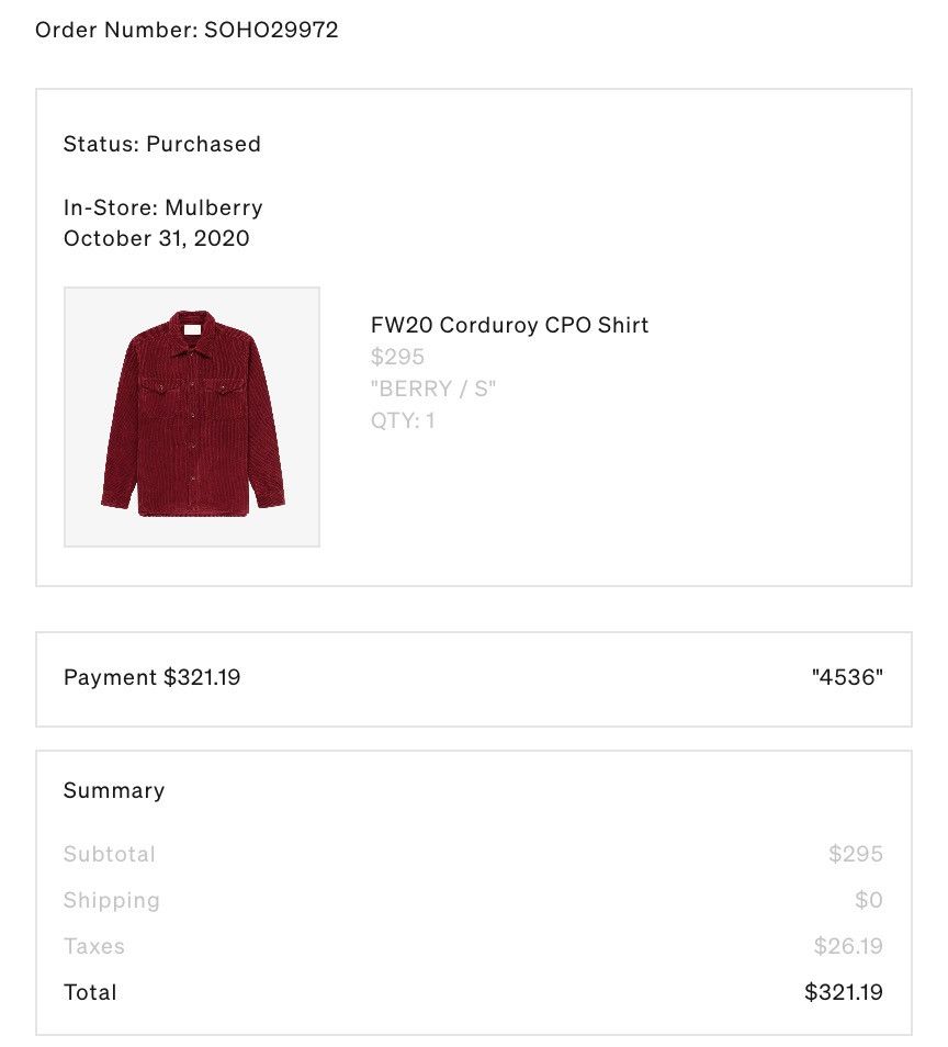 Aime Leon Dore Aime Leon Dore FW20 Red Corduroy CPO Shirt Jacket Small S Size US S / EU 44-46 / 1 - 10 Thumbnail