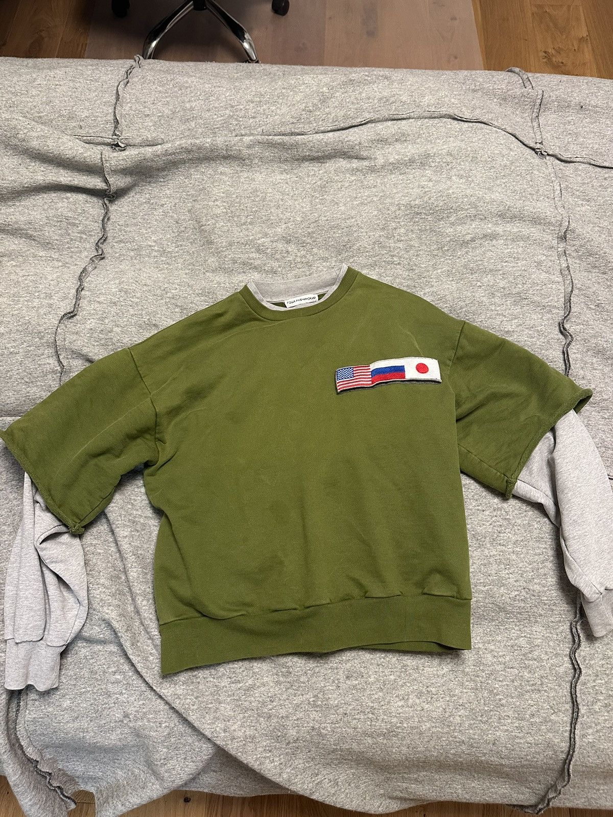 Gosha Rubchinskiy Gosha rubchinsky combo hoodie Size US S / EU 44-46 / 1 - 1 Thumbnail