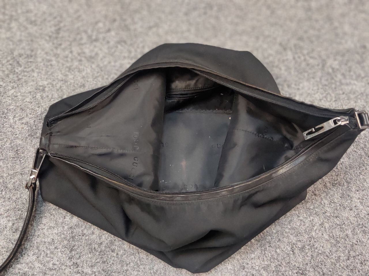 Gucci Vintage Gucci Black Nylon Authentic Shoulder Bag Size ONE SIZE - 24 Thumbnail
