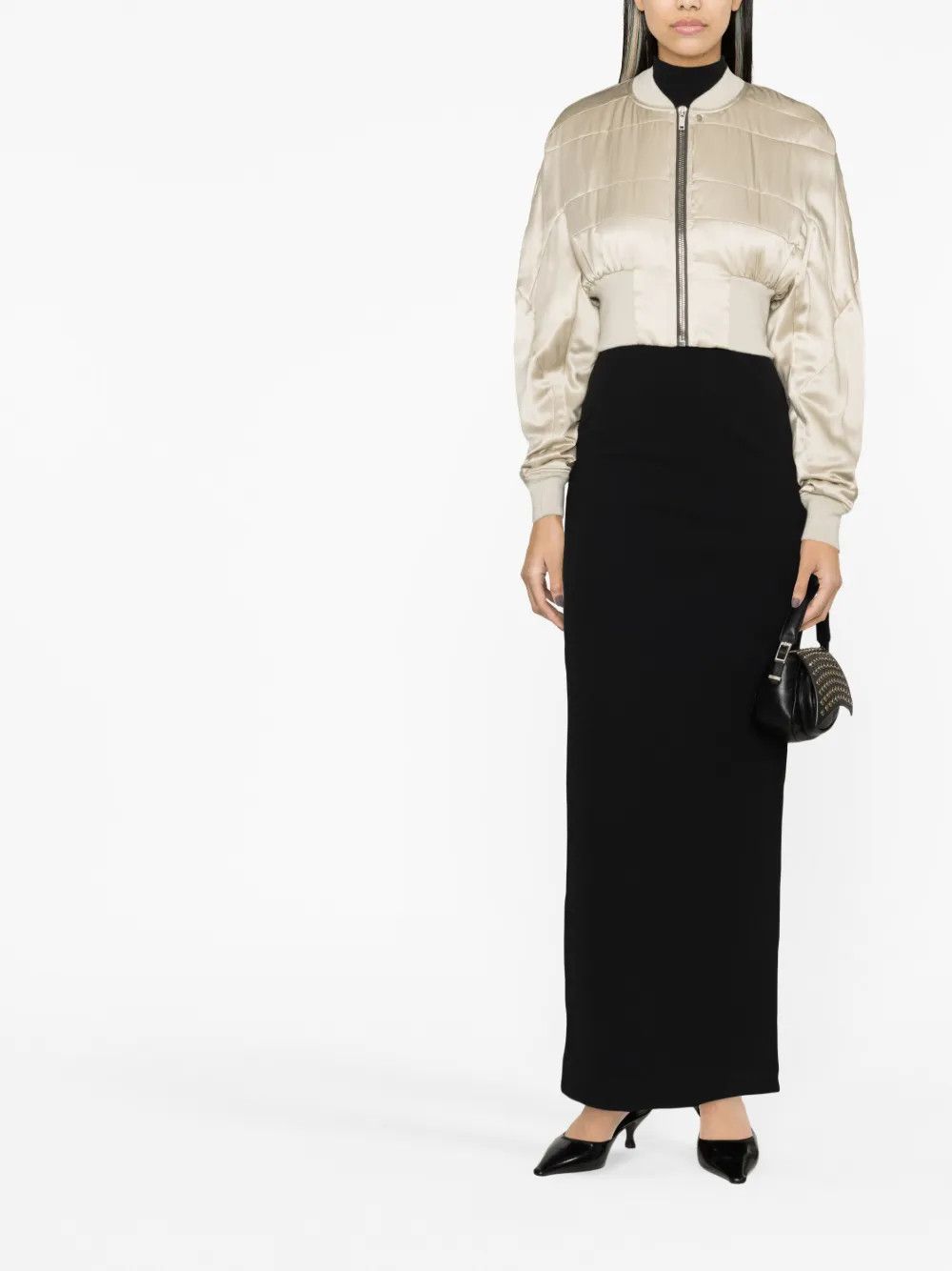 Rick Owens o1y0126 Bomber Jacket in Beige Size M / US 6-8 / IT 42-44 - 4 Thumbnail