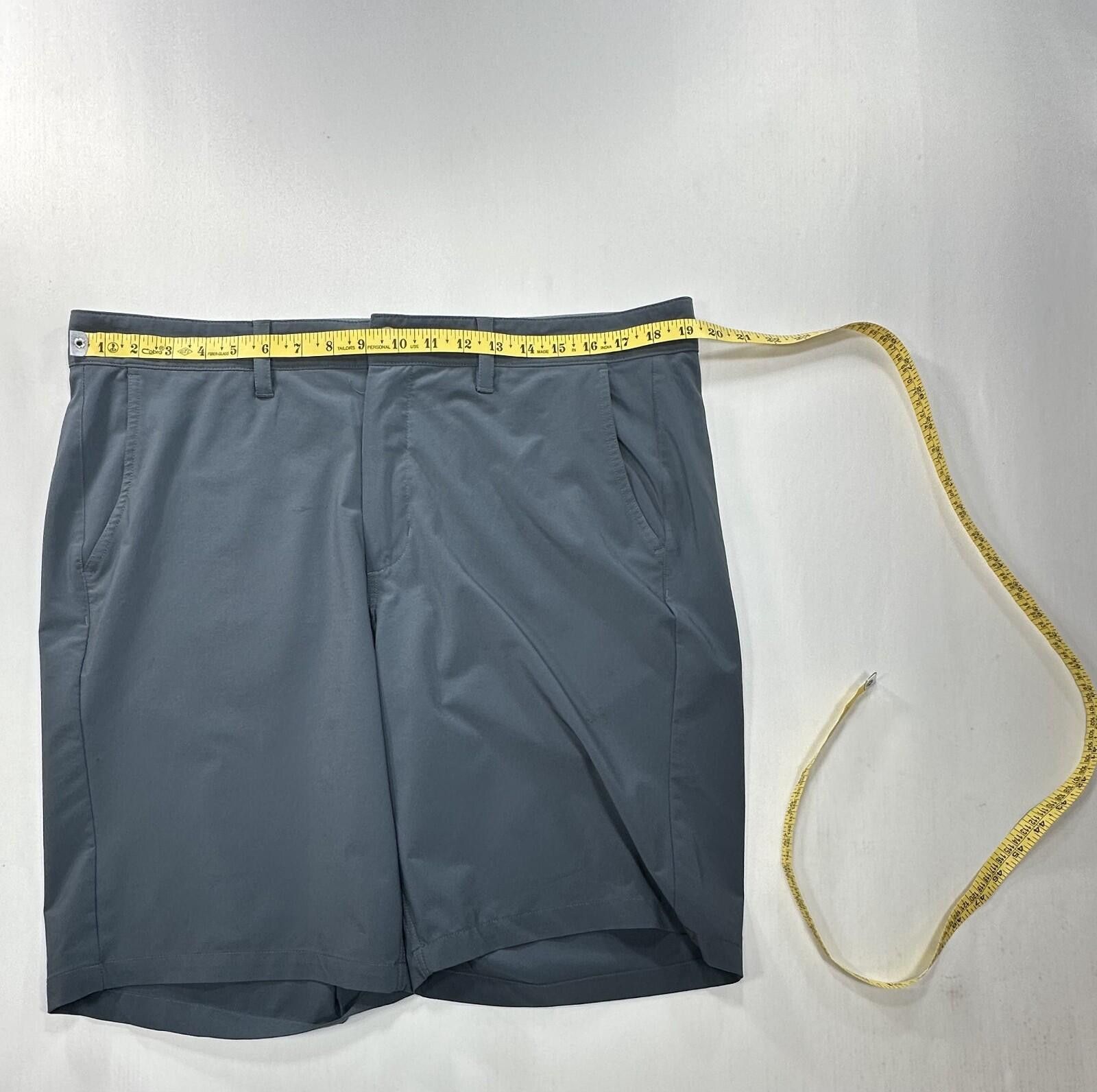 Other Free Fly Flat Front Chino Shorts Men Blue/Green 38 Size US 38 / EU 54 - 3 Thumbnail