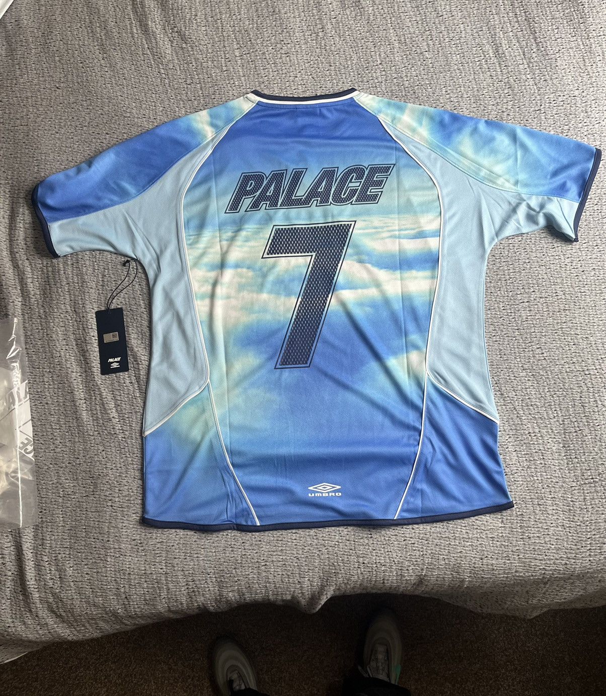 Palace Away Jersey Shirt “Dream Sky” | Grailed