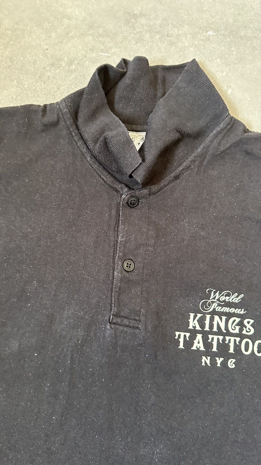 Vintage KINGS TATTOO NYC POLO TEE Size US M / EU 48-50 / 2 - 5 Thumbnail