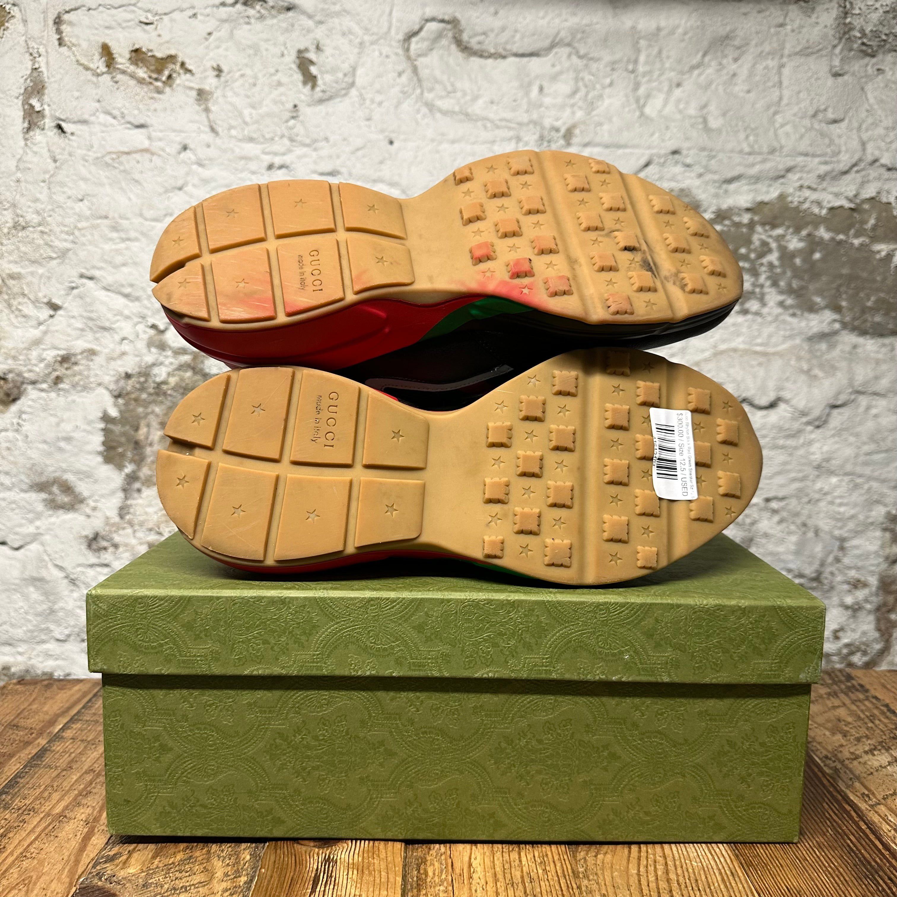 Gucci Gucci Rhyton Black Red Green Sneaker Sz 12.5 Size US 12.5 / EU 45-46 - 5 Thumbnail