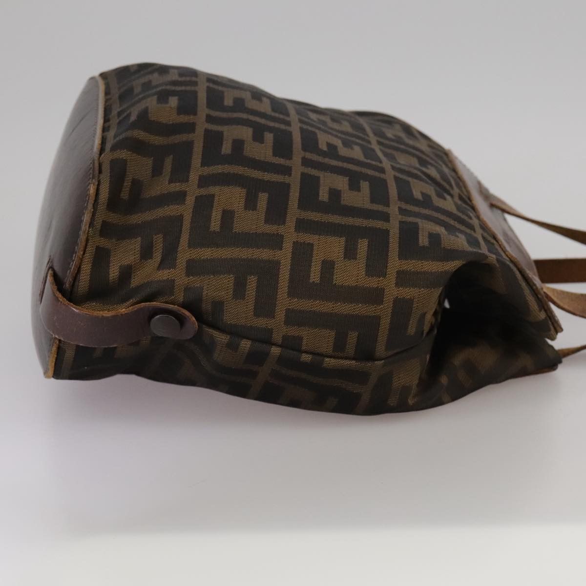 Fendi FENDI Zucca Canvas Hand Bag Brown Black Size ONE SIZE - 5 Thumbnail