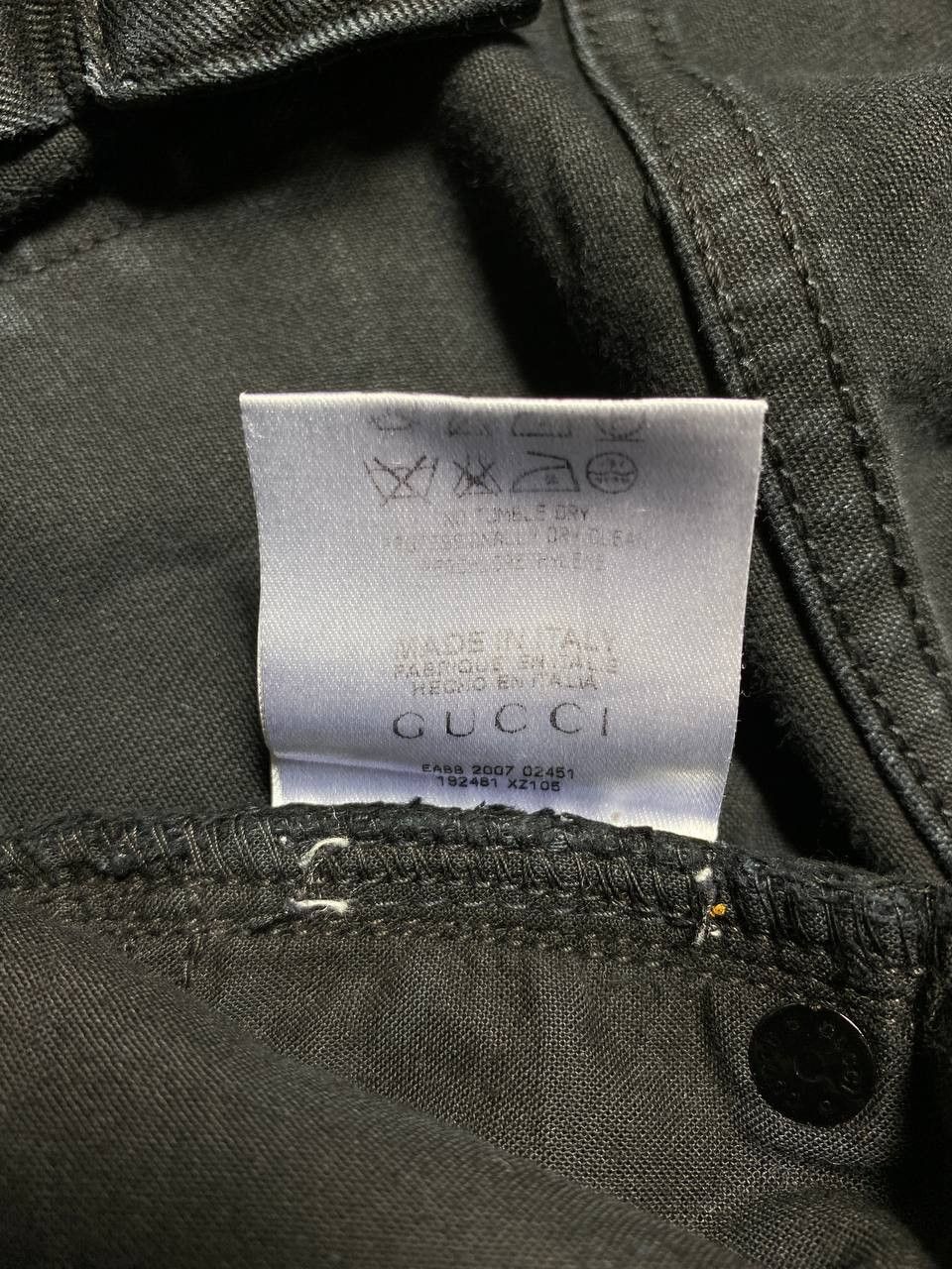 Gucci Gucci Pocket Logo GG Black Denim Jeans Vintage Y2K Women Size 28" / US 6 / IT 42 - 8 Thumbnail