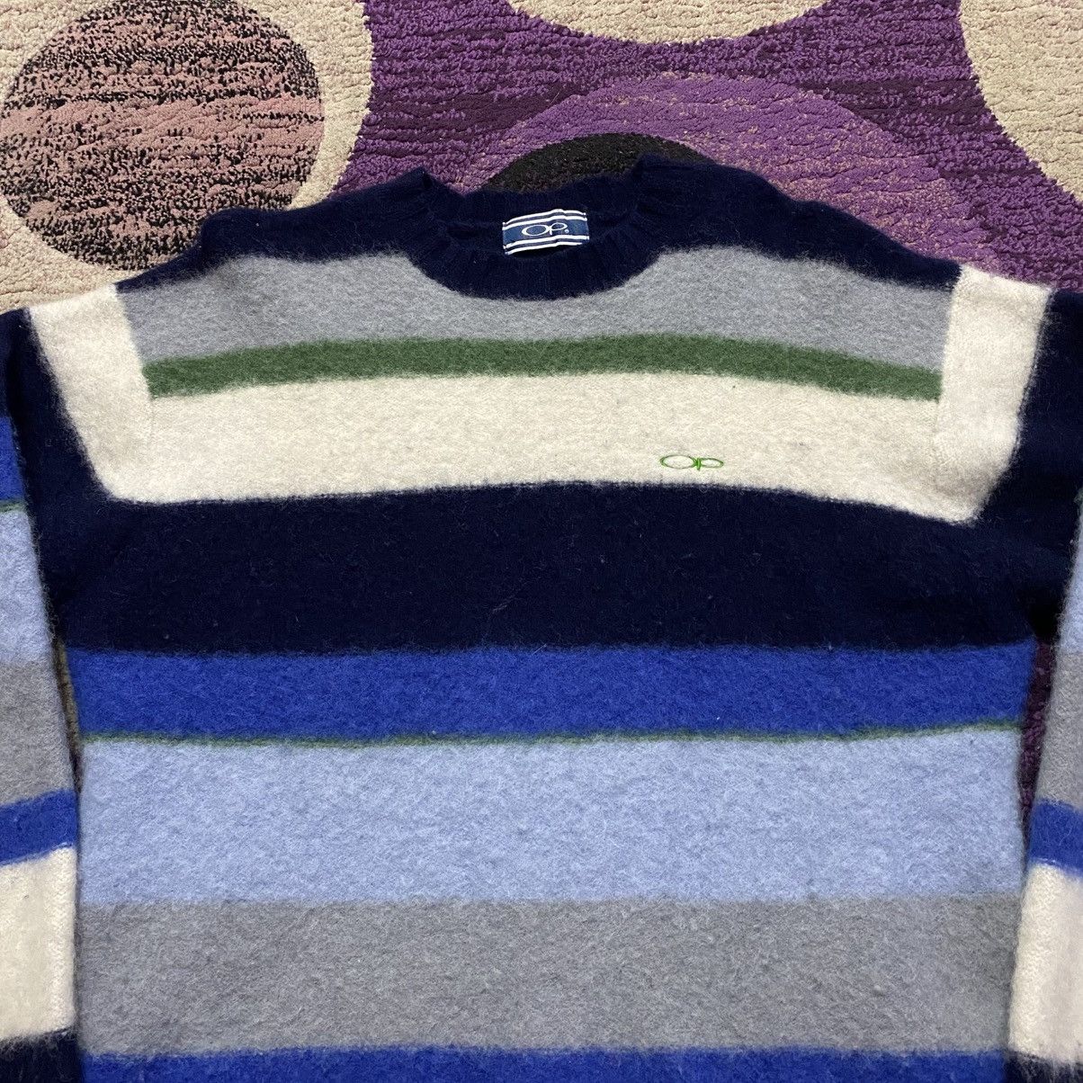 Ocean Pacific Vintage Ocean Pacific Stripe Mohair Shaggy Knitwear Size US M / EU 48-50 / 2 - 2 Thumbnail