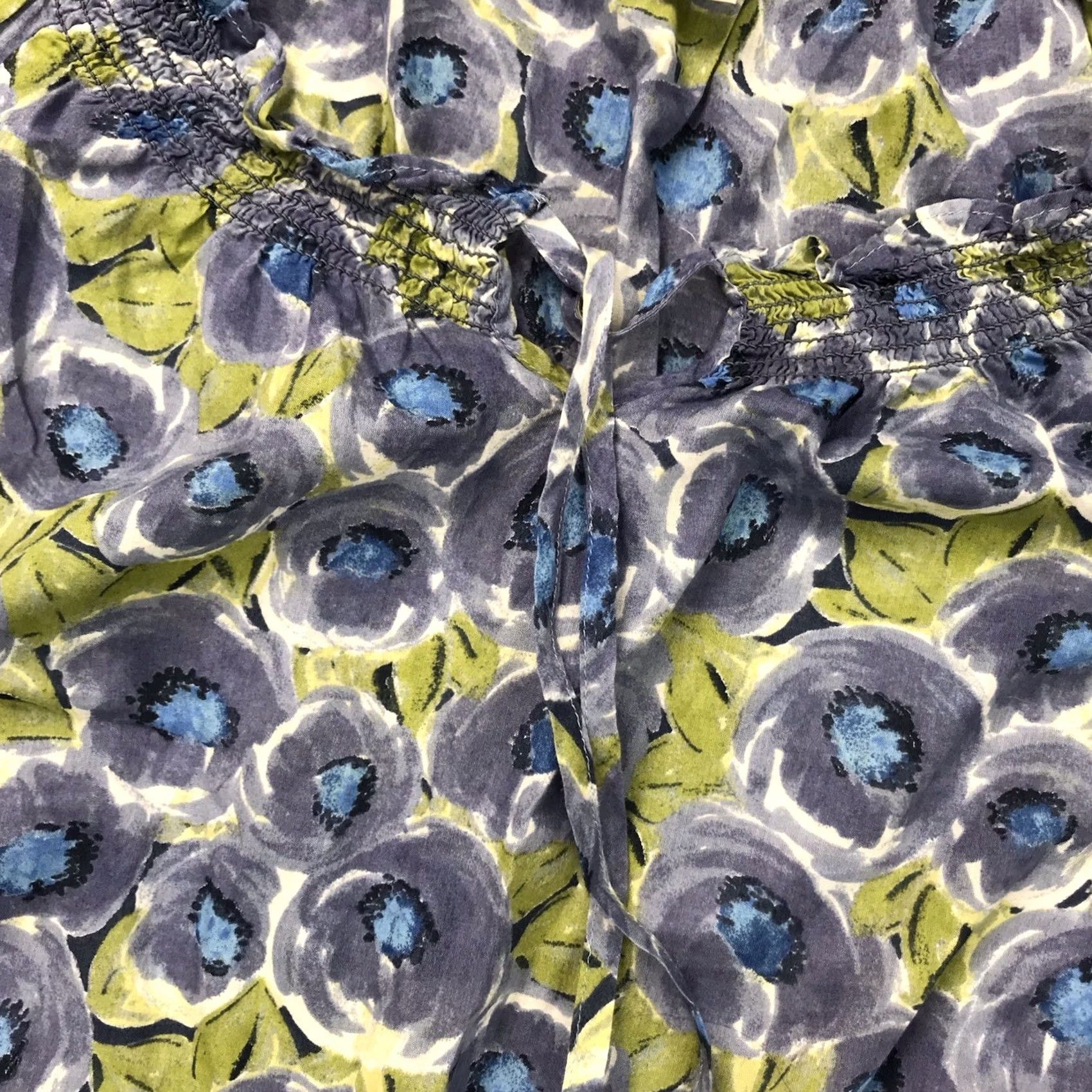 Ann Taylor Ann Taylor Loft Blouse Shirt Women Medium Floral Print Soft Lightweight Short Sleeve Scoop Neck Size M / US 6-8 / IT 42-44 - 5 Thumbnail