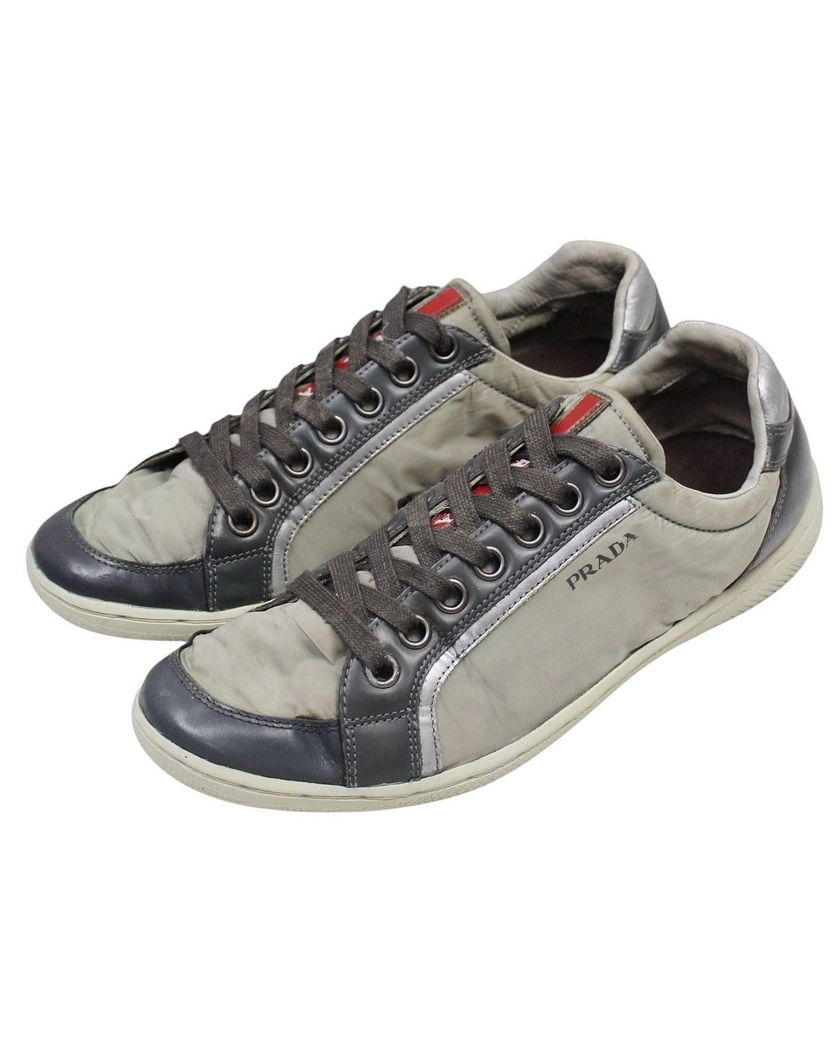 Prada 2000S PRADA SPORT NYLON LEATHER SNEAKERS Size US 5 / EU 37 - 3 Thumbnail