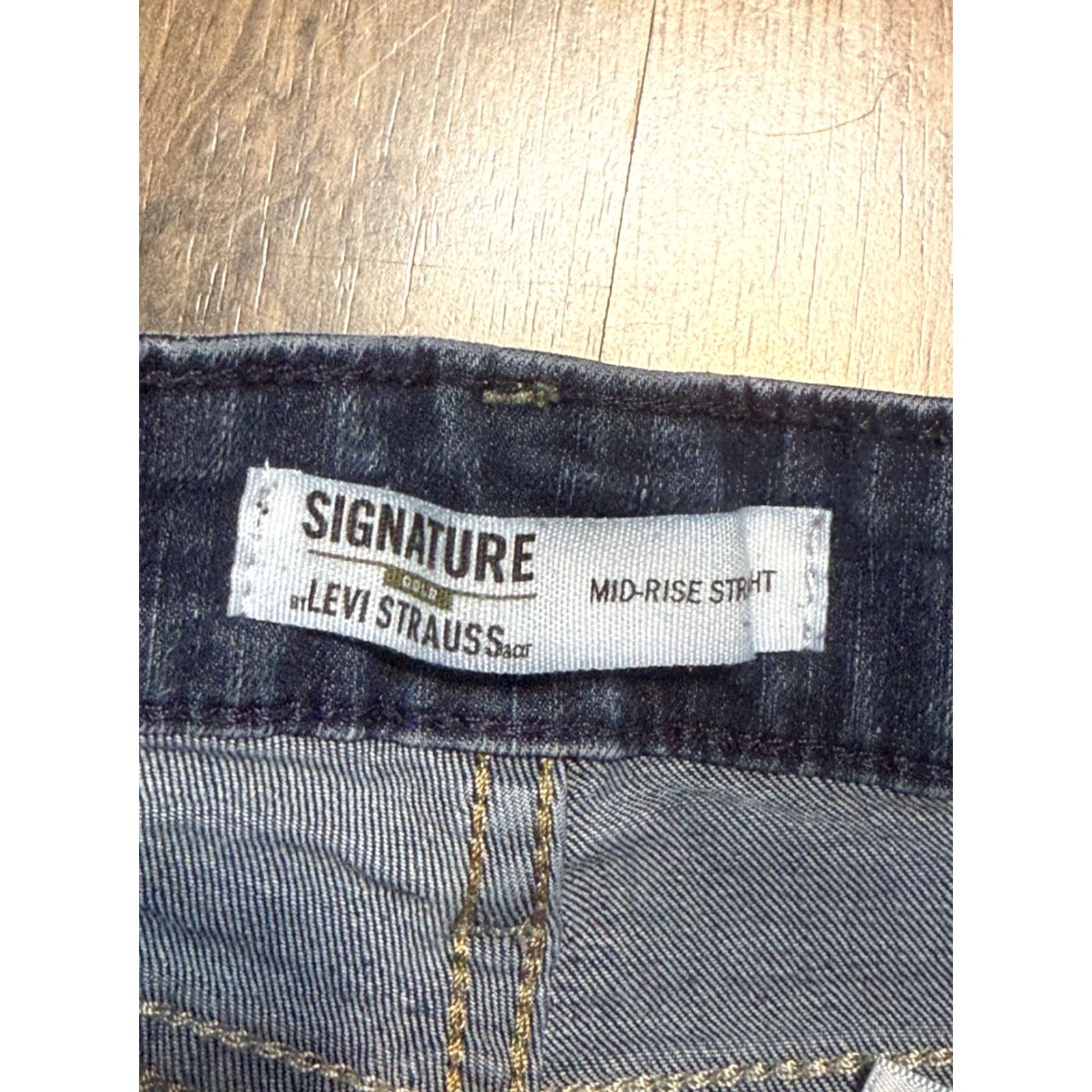 Levi's Levi's Jeans Women's Size 4S Blue Denim Mid Rise Straight 5-Pocket Pocket Regular Size 27" / US 4 / IT 40 - 5 Thumbnail