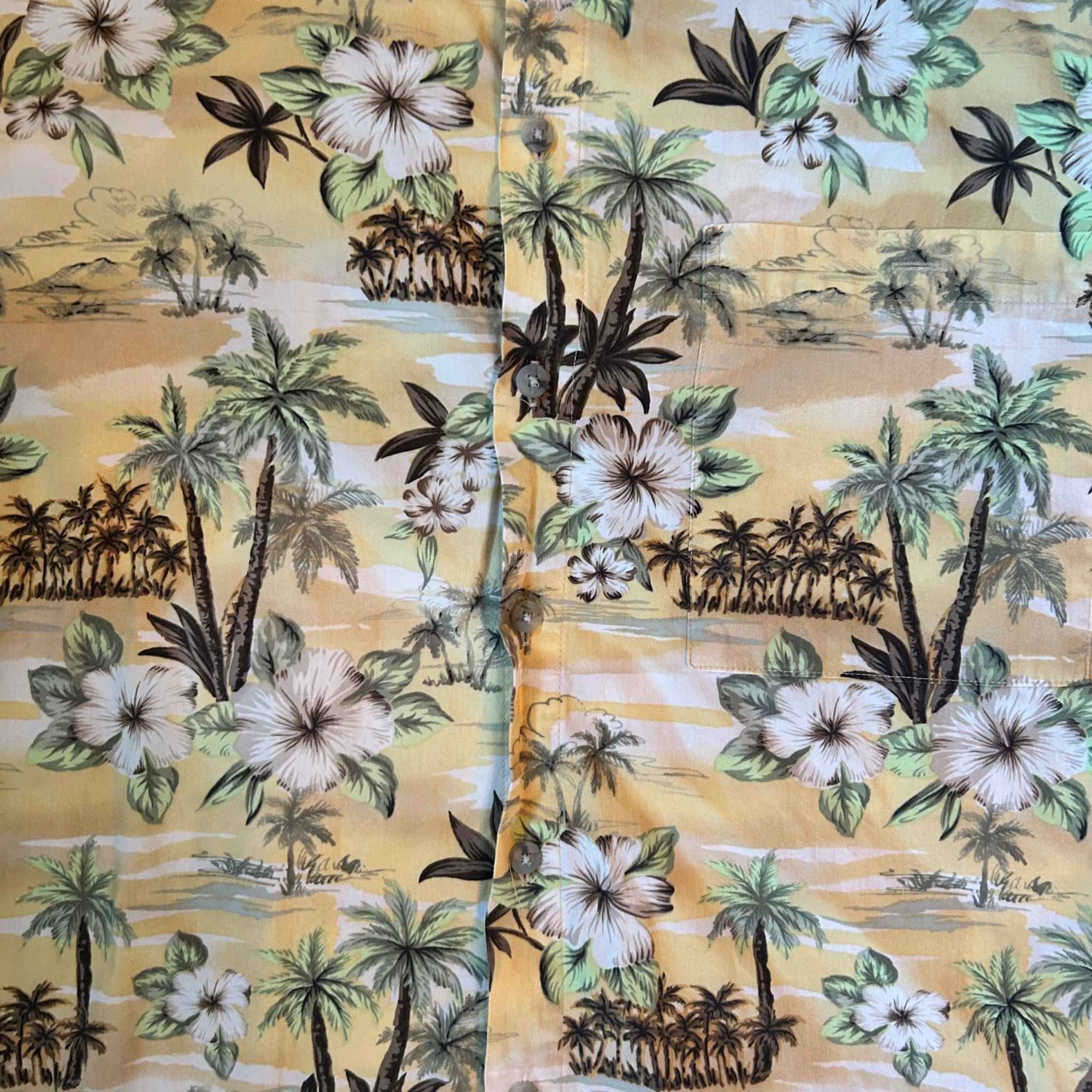 Pierre Cardin Pierre Cardin Hawaiian Tropical Yellow Palm Tree Floral Butt Size US M / EU 48-50 / 2 - 3 Thumbnail