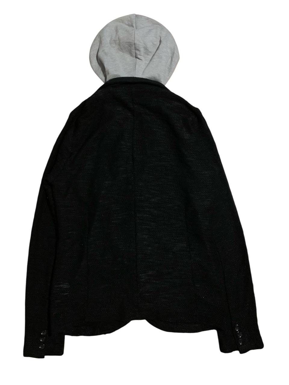In The Attic In The Attic Black Knit Cardigan with Gray Hoodie Insert Size US L / EU 52-54 / 3 - 2 Thumbnail