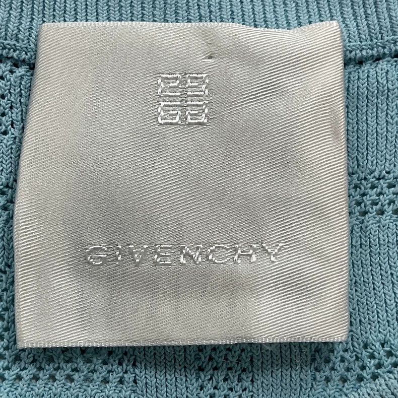 Givenchy Givenchy Baby Blue Knitted Short-Sleeve Top Size XS / US 0-2 / IT 36-38 - 3 Thumbnail