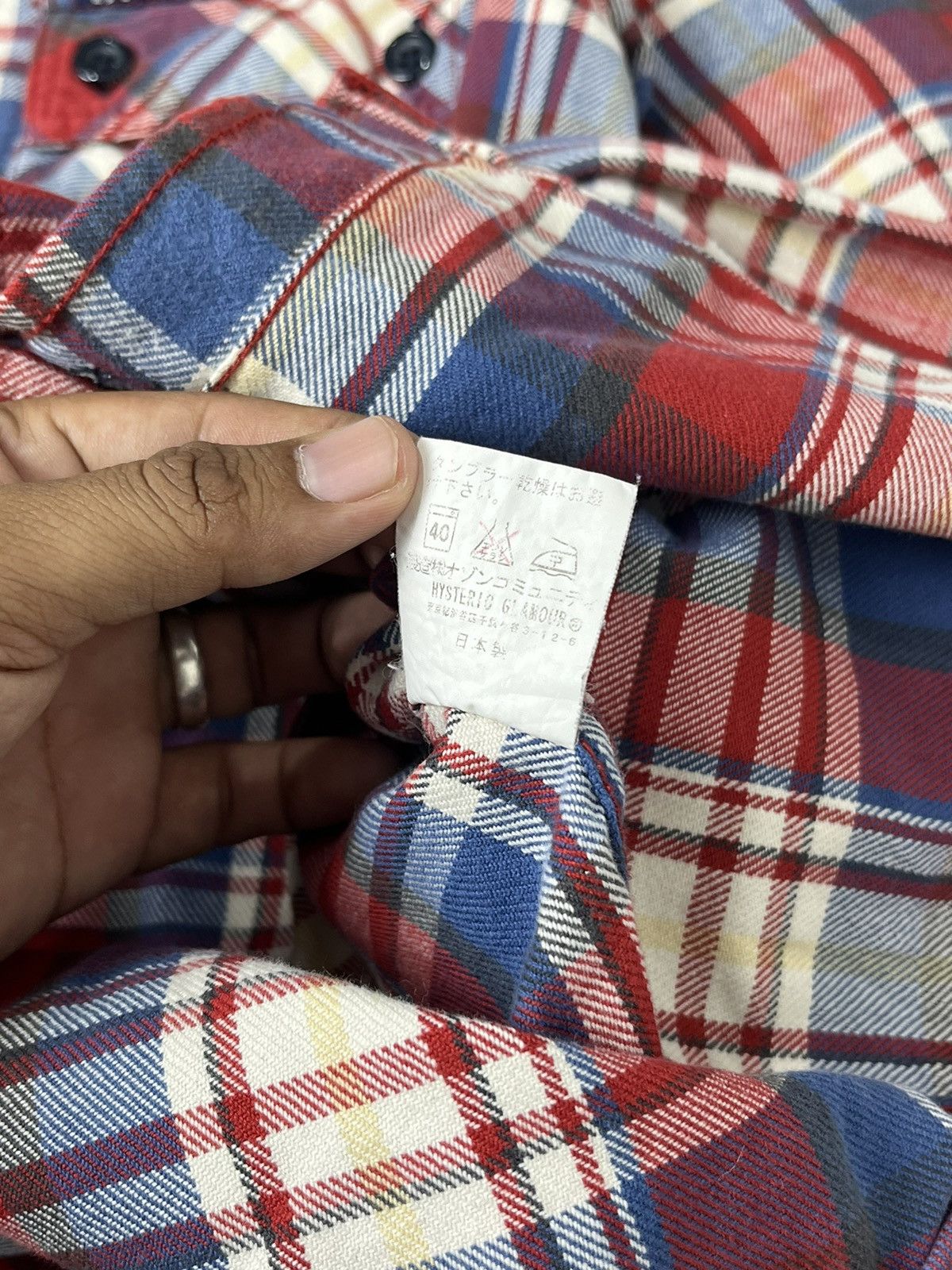 Hysteric Glamour × If Six Was Nine × Japanese Brand Hysteric glamour flannel shirt Size US S / EU 44-46 / 1 - 8 Thumbnail