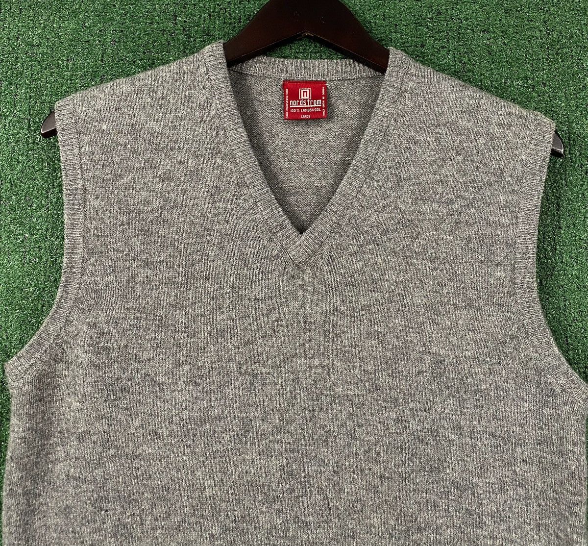 Nordstrom 90’s Nordstrom 100% Wool Grey Knit Sweater Vest Men’s Small Size US S / EU 44-46 / 1 - 2 Thumbnail