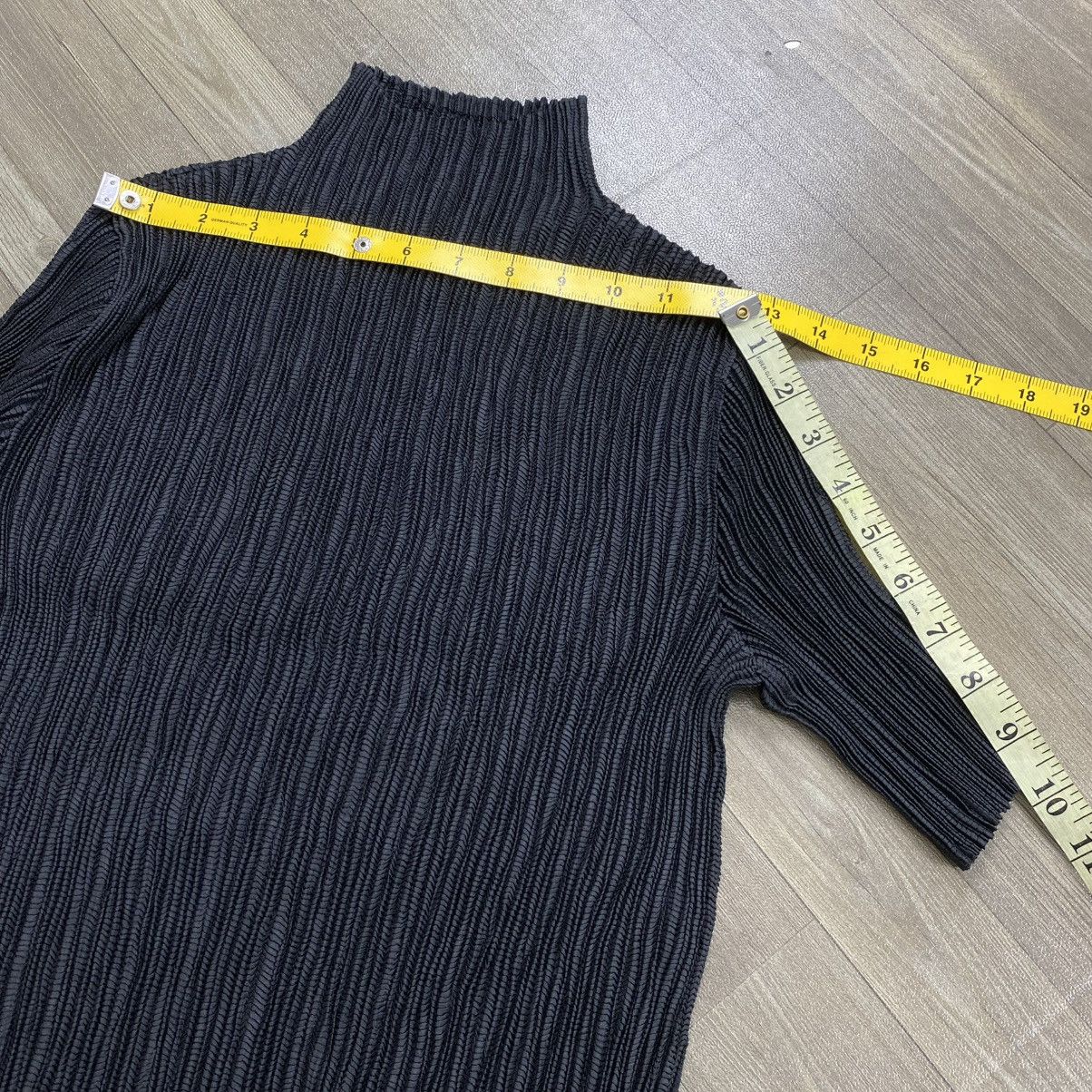 Issey Miyake 2000s Issey Miyake Specchio Pleats Architectural Top Black Size M / US 6-8 / IT 42-44 - 13 Thumbnail