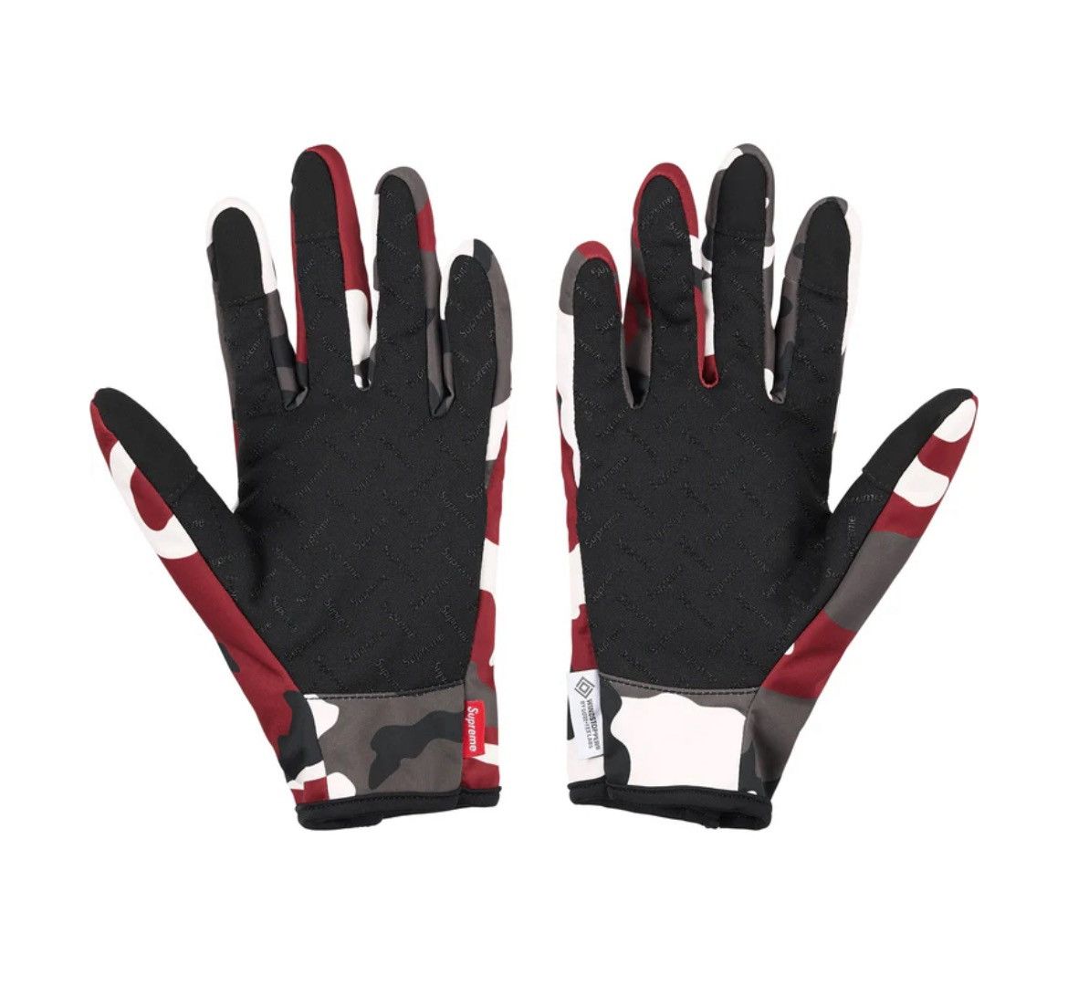Supreme Supreme Windstopper Zip Gloves Medium Red Camo FW25 Size ONE SIZE - 3 Thumbnail