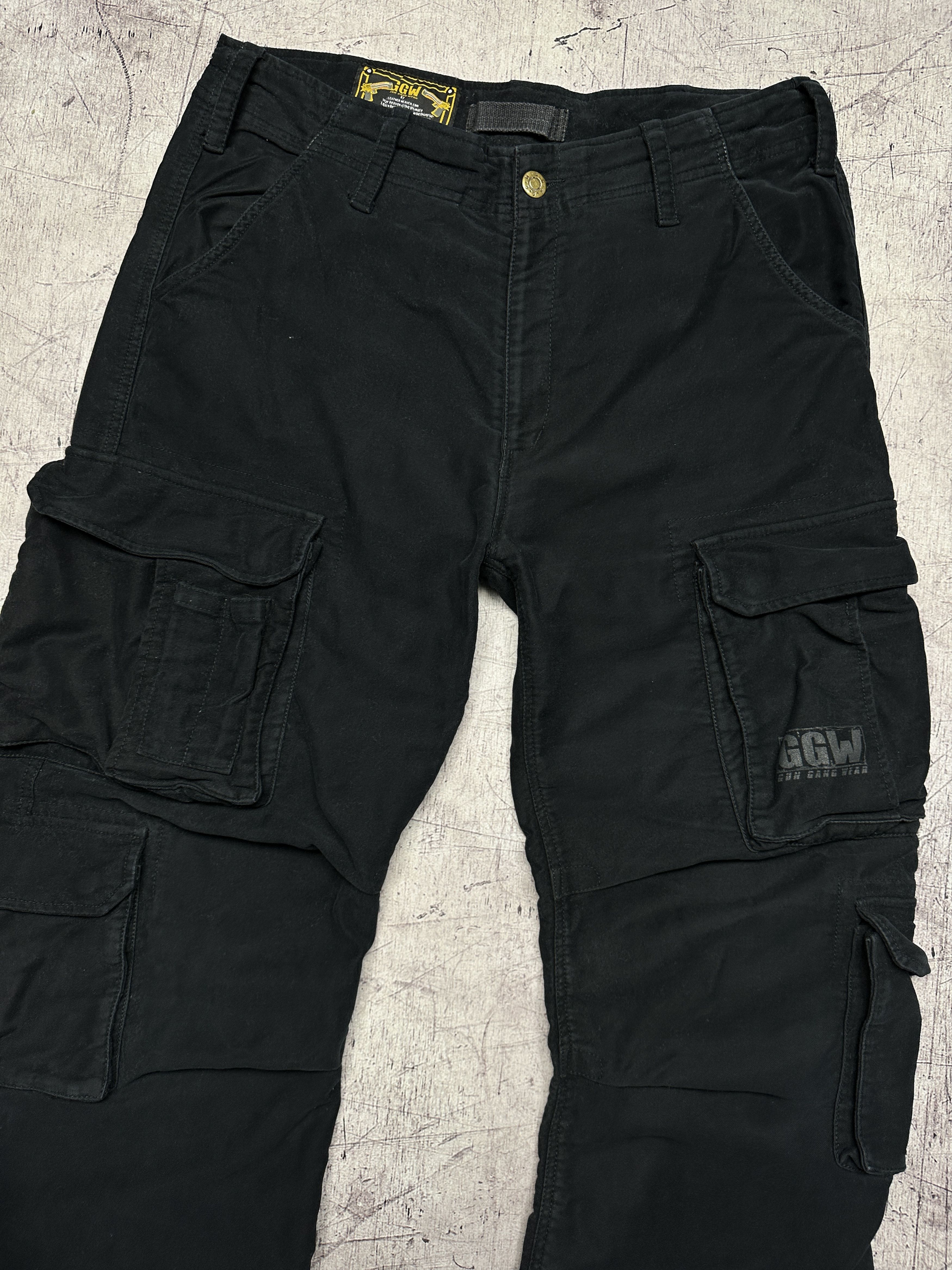 Gun Gang Wear Vintage Mens Cargo Pants Heavy Cotton