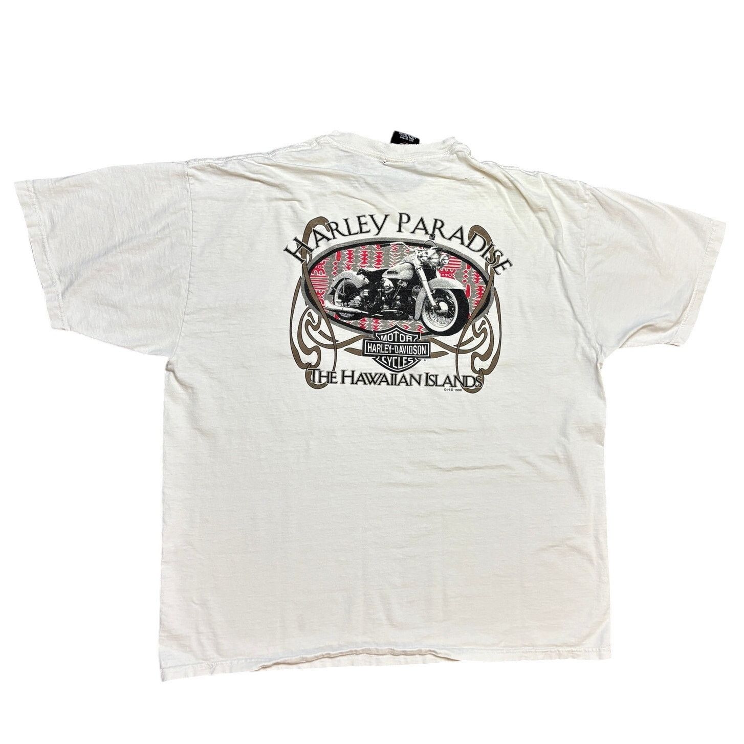 Harley Davidson × Vintage Vintage 90s Harley Davidson Paradise Hawaii Shirt Men's L Size US L / EU 52-54 / 3 - 1 Thumbnail