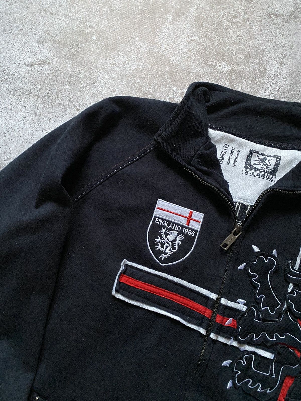 Vintage 🏴󠁧󠁢󠁥󠁮󠁧󠁿Y2k DANIEL LEI England 1966 Football Full Zip Sweatshirt Size US XL / EU 56 / 4 - 3 Thumbnail