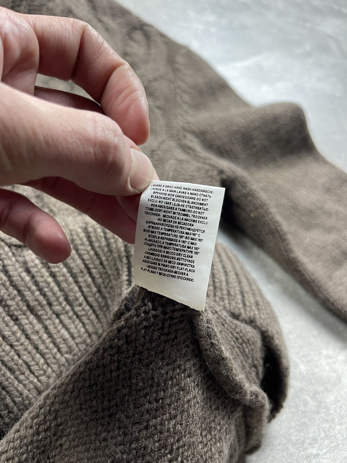 Tagliatore Taglitore Luxury Brown Hight Neck Wool Open Knit Sweater Size US S / EU 44-46 / 1 - 12 Thumbnail
