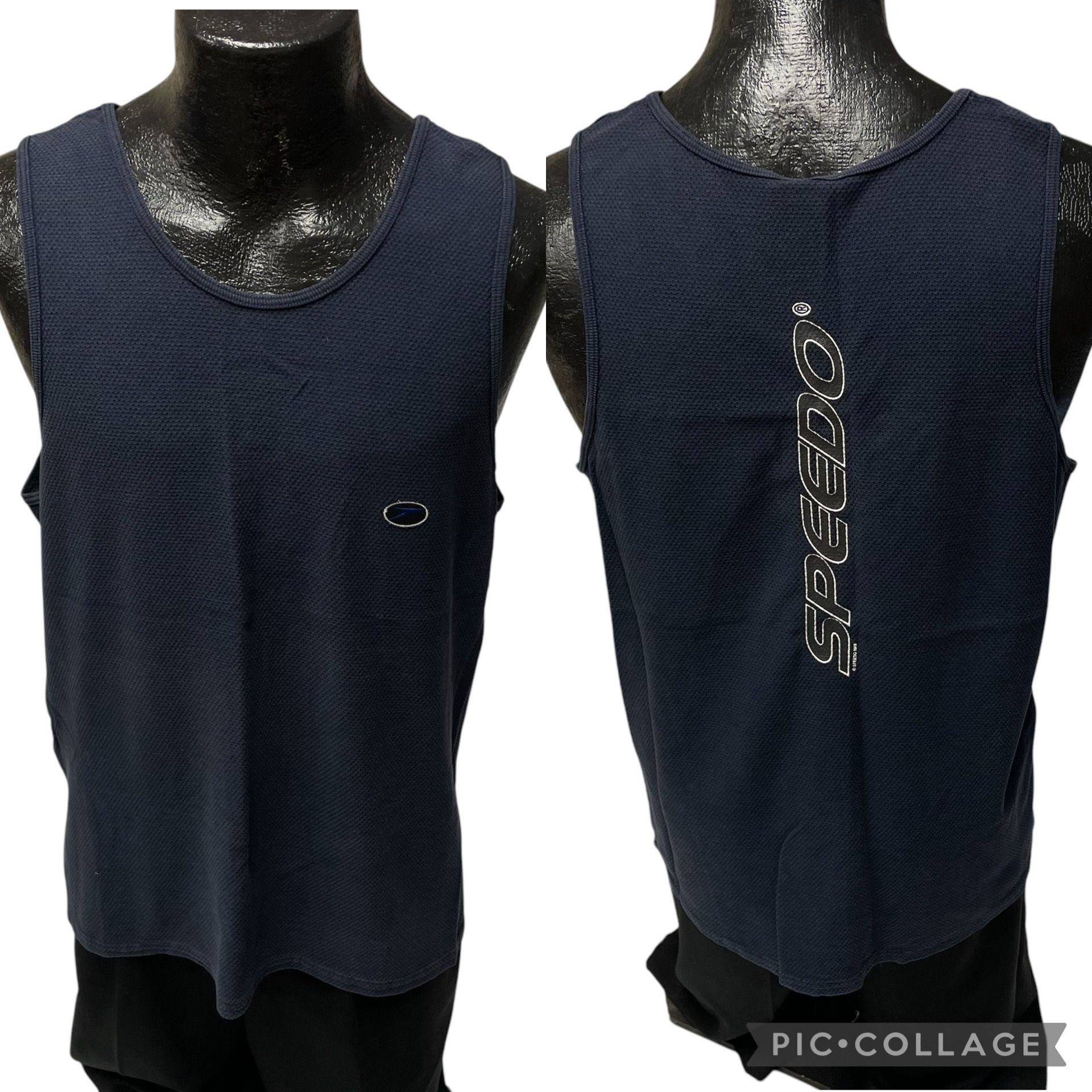 Speedo Vtg Speedo SURFER Tank Top SPELL OUT Logo Muscle Shirt Size US M / EU 48-50 / 2 - 1 Thumbnail