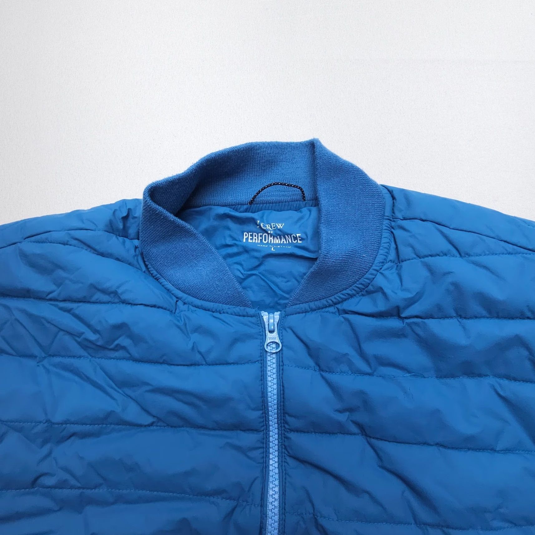 J.Crew J. Crew Performance Puffer Vest Mens Large Blue Quilted Insulated Hiking Golf - Shirt? Size US L / EU 52-54 / 3 - 6 Thumbnail