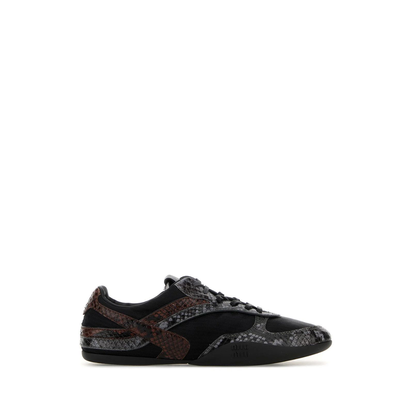 MIU MIU Gymnasium $1350 Black/Gray Sneakers New & Authentic