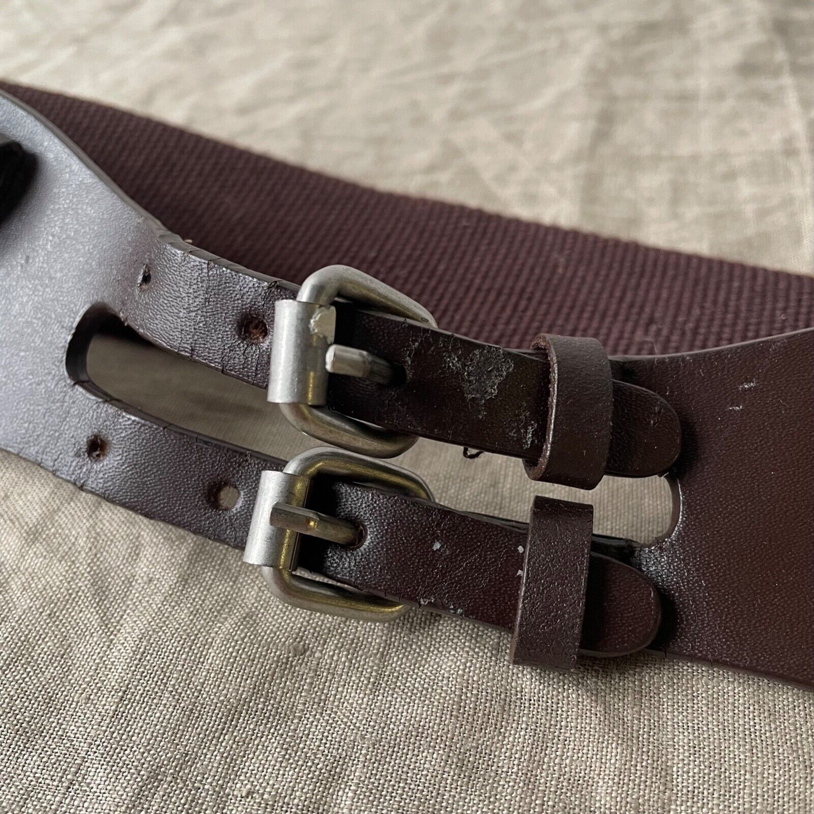 Levi's Levi's Y2K Vintage Archive Leather Cotton Wide Belt Size ONE SIZE - 6 Thumbnail