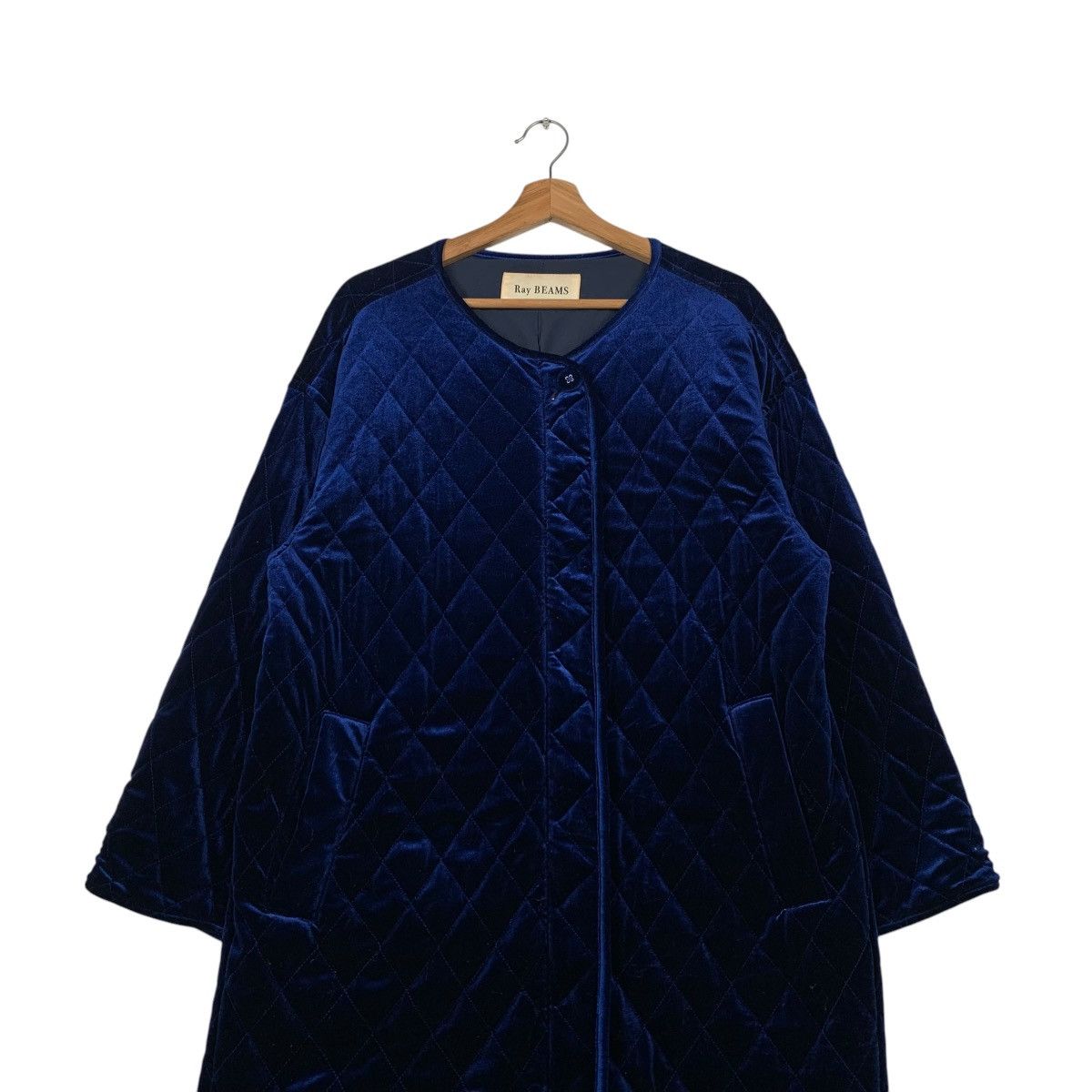 Beams Plus RAY BEAMS Quilt Velvet Overcoat Jacket #2281-C101 Size US L / EU 52-54 / 3 - 3 Thumbnail