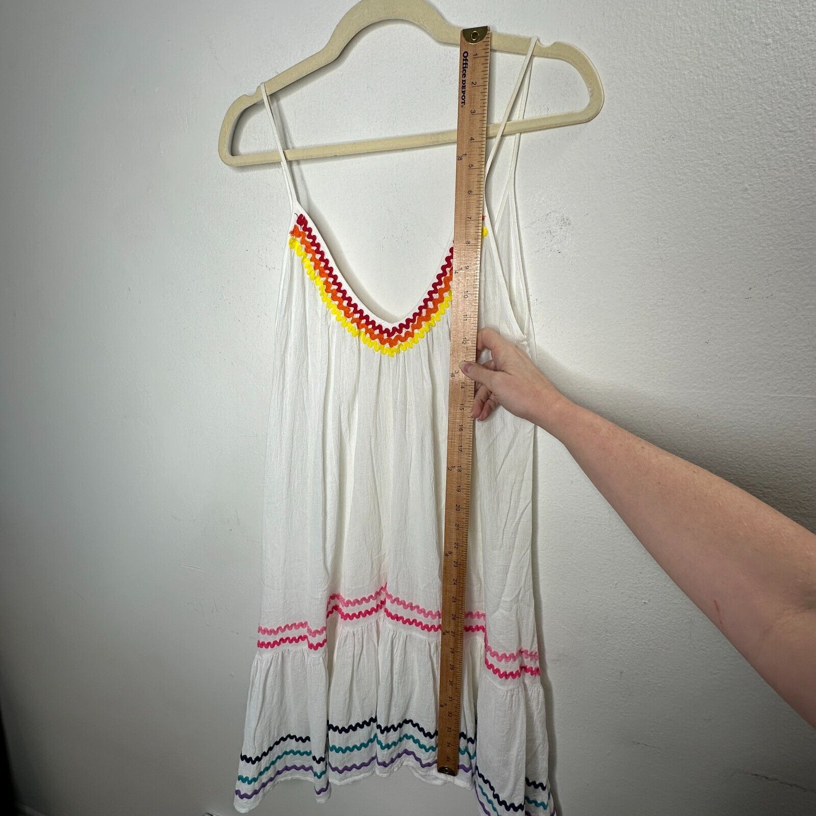 Other 9 Seed St Tropez Rainbow Trim VNeck Mini Pleats Sun Dress OS Size ONE SIZE - 8 Thumbnail
