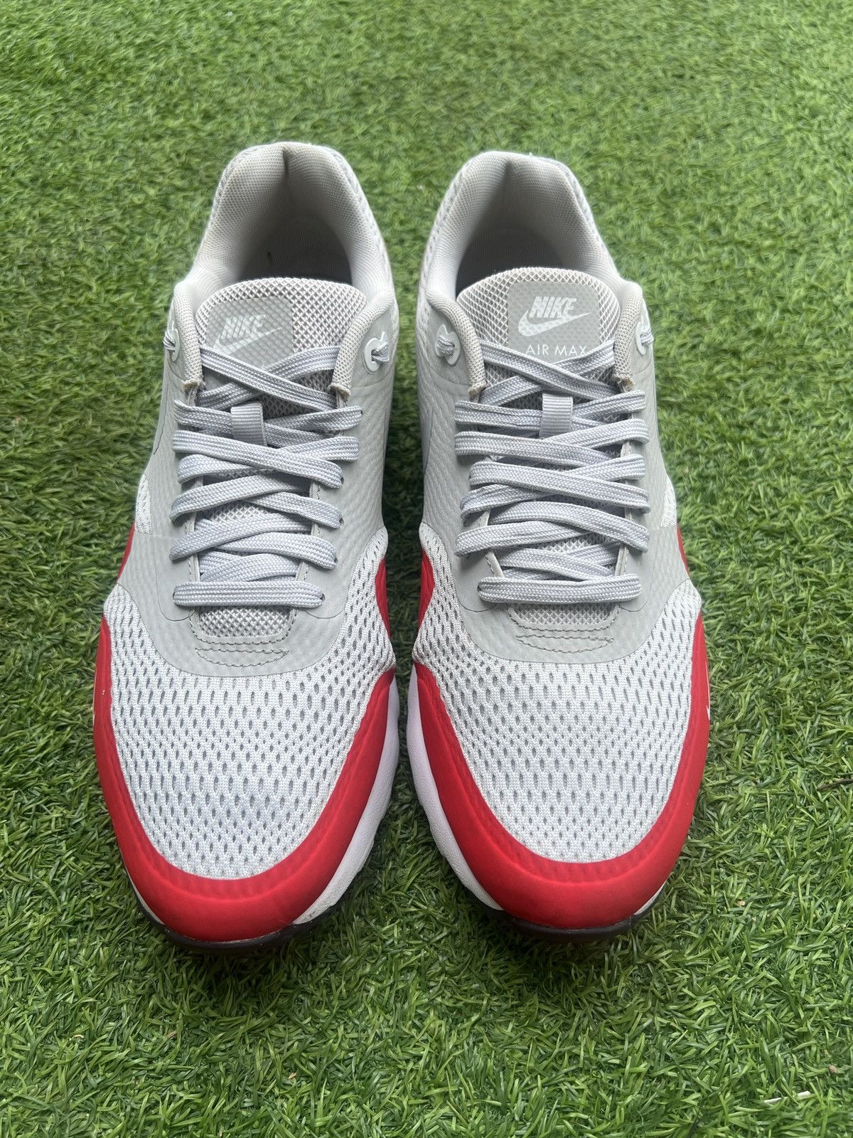 Nike Nike Air Max 1 Ultra Essential Uni Red Grey 819476-006 Size US 10.5 / EU 43-44 - 6 Thumbnail