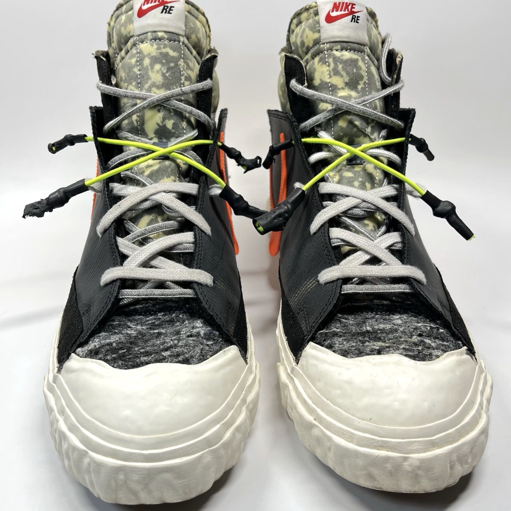 Nike Nike Blazer Mid x READYMADE Sneakers CZ3589-001 Size 14 Black Orange Grey Camo Nike Mens Shoes Sneaker Run Jogging Casual Workwear Athletic 2021 Size 36R - 3 Thumbnail