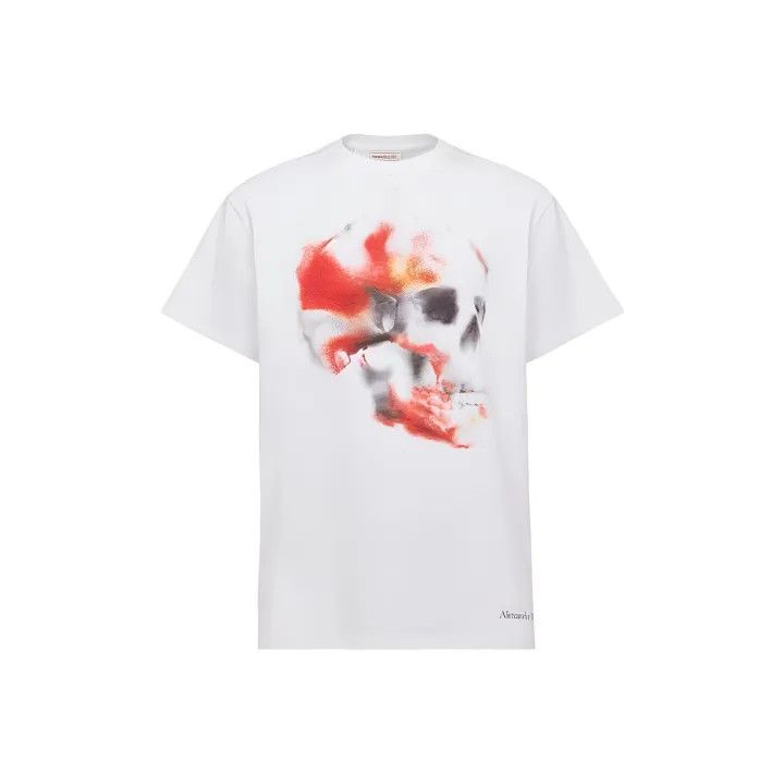 Alexander McQueen Alexander McQueen Obscured Skull T-Shirt for Men 0079 Size US L / EU 52-54 / 3 - 1 Thumbnail