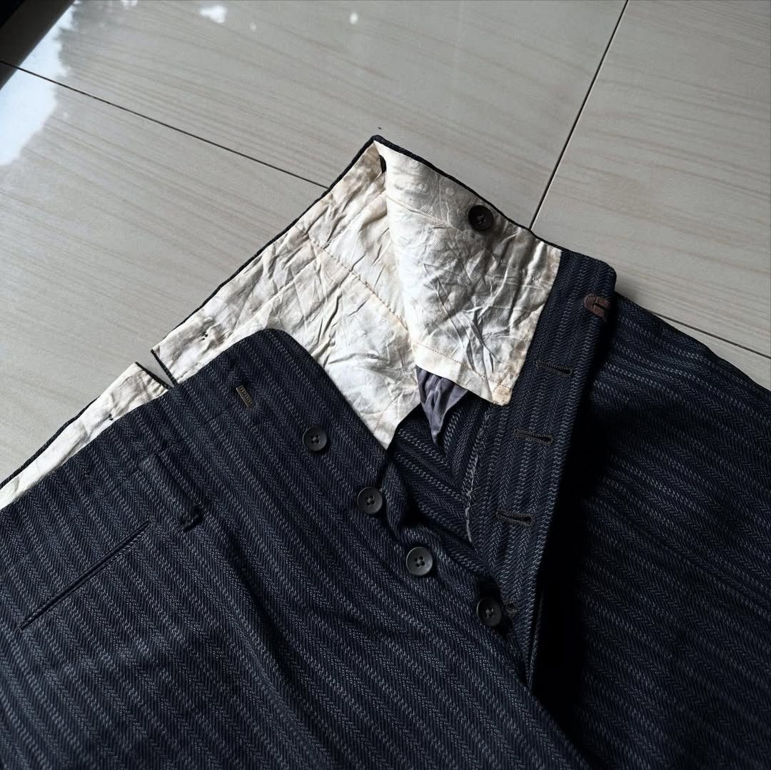 Other Original 1930s Striped Work Trousers Size US 30 / EU 46 - 4 Thumbnail