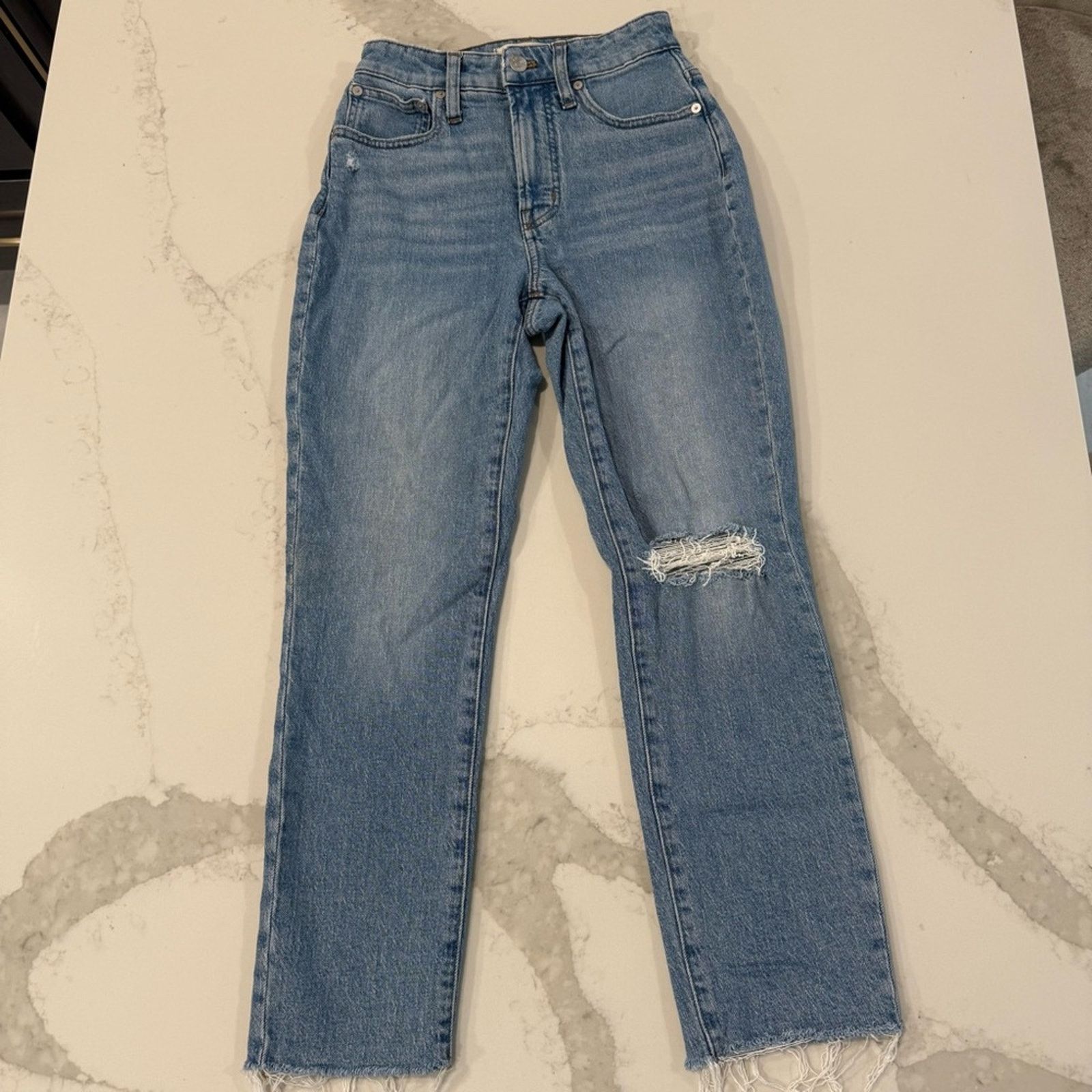 Madewell Madewell Curvy Perfect Vintage Denim Jean Womens 2 Blue Size 26" / US 2 / IT 38 - 1 Thumbnail