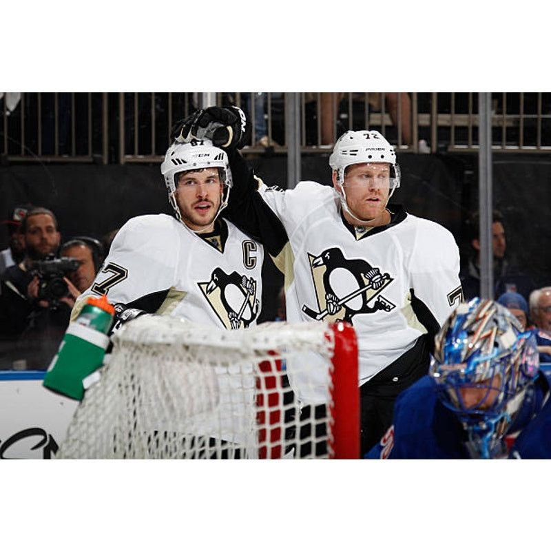 Ccm × NHL CROSBY 87 Pittsburgh Penguins 2000s RBK T-shirt M blk gold Size US M / EU 48-50 / 2 - 7 Thumbnail