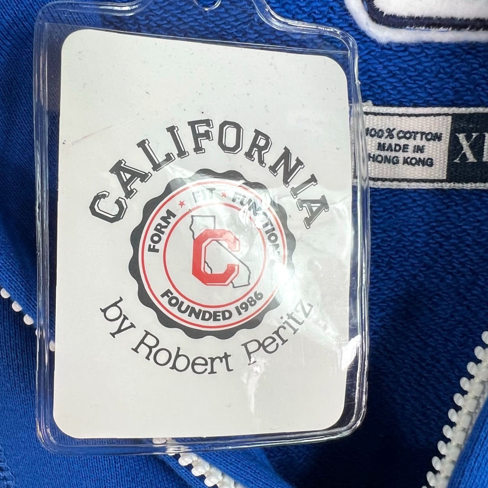 Coach Vintage California by Robert Peritz Men's XL 1/2 Zip Sweatshirt Blue High Neck Outdoor Sports Size US XL / EU 56 / 4 - 3 Thumbnail