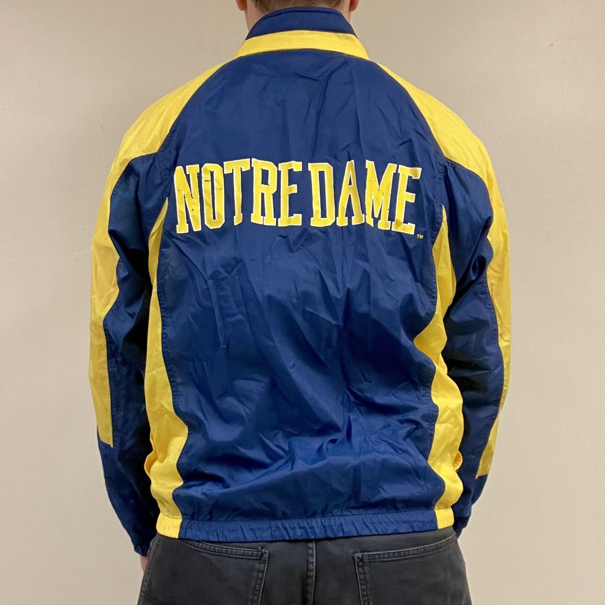 Apex One × Vintage Vintage Single Stitch Notre Dame Lightweight Windbreaker Size US M / EU 48-50 / 2 - 2 Thumbnail