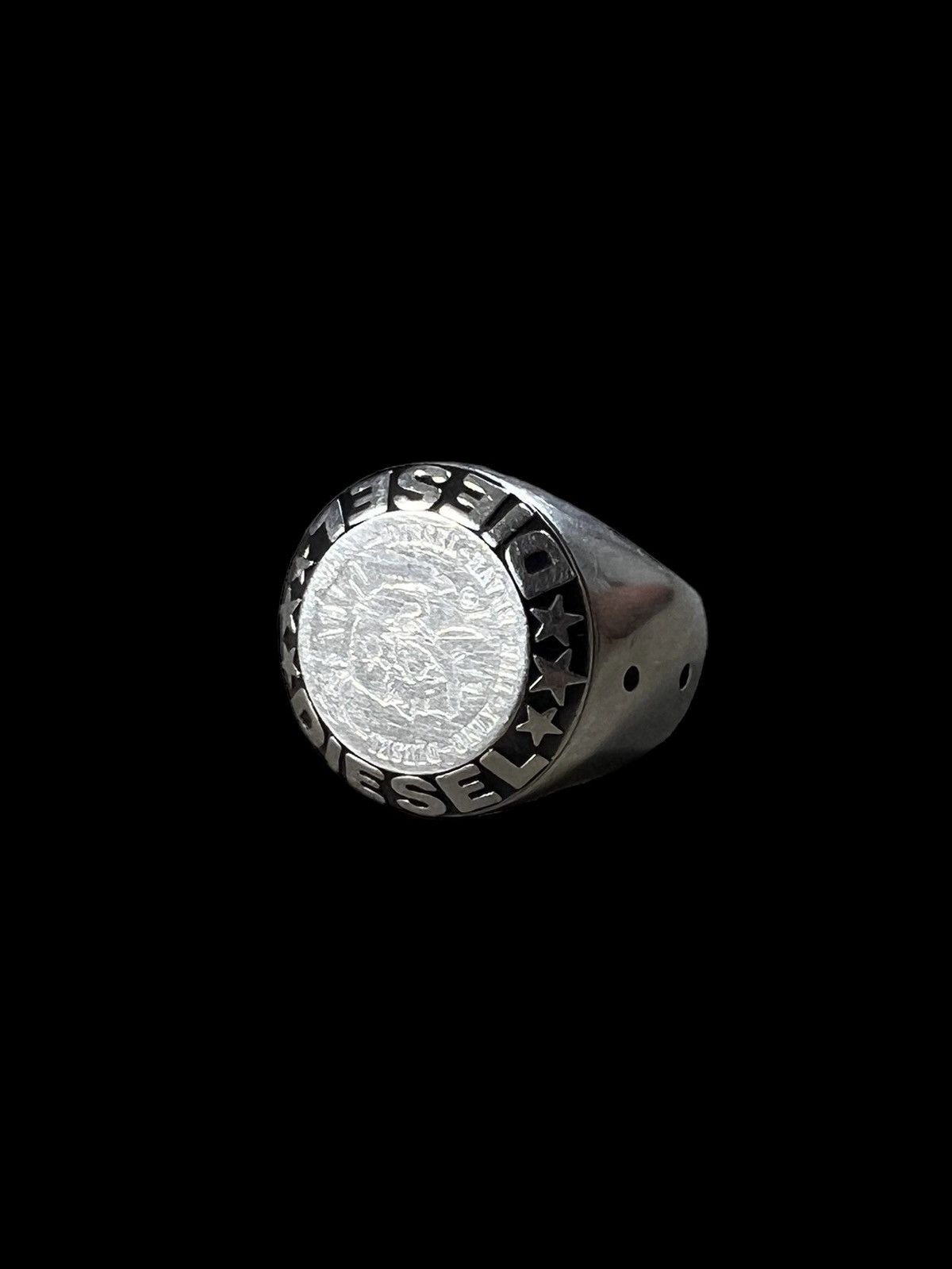 Diesel Y2K Diesel Steel Ring Size ONE SIZE - 2 Thumbnail