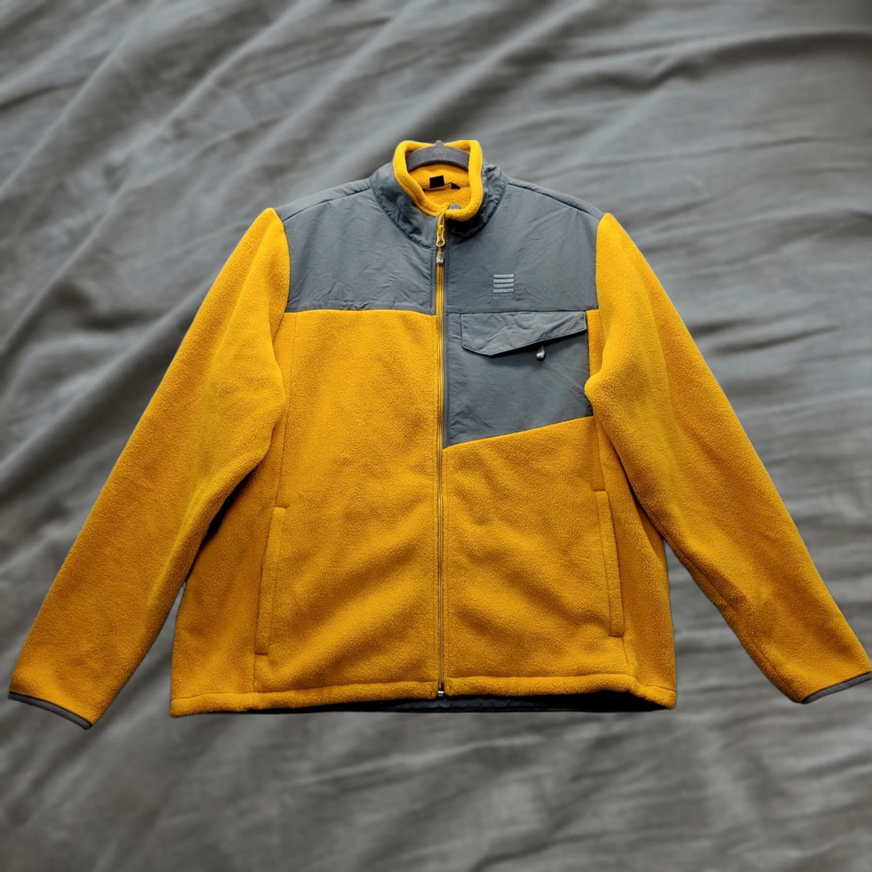 Lands' End Lands' End Full-Zip Fleece Jacket Mens 42-44 Multicolor Chest Pocket Activewear Jacket Mens 42-44 Multicolor Chest Pocket Size US XS / EU 42 / 0 - 1 Thumbnail
