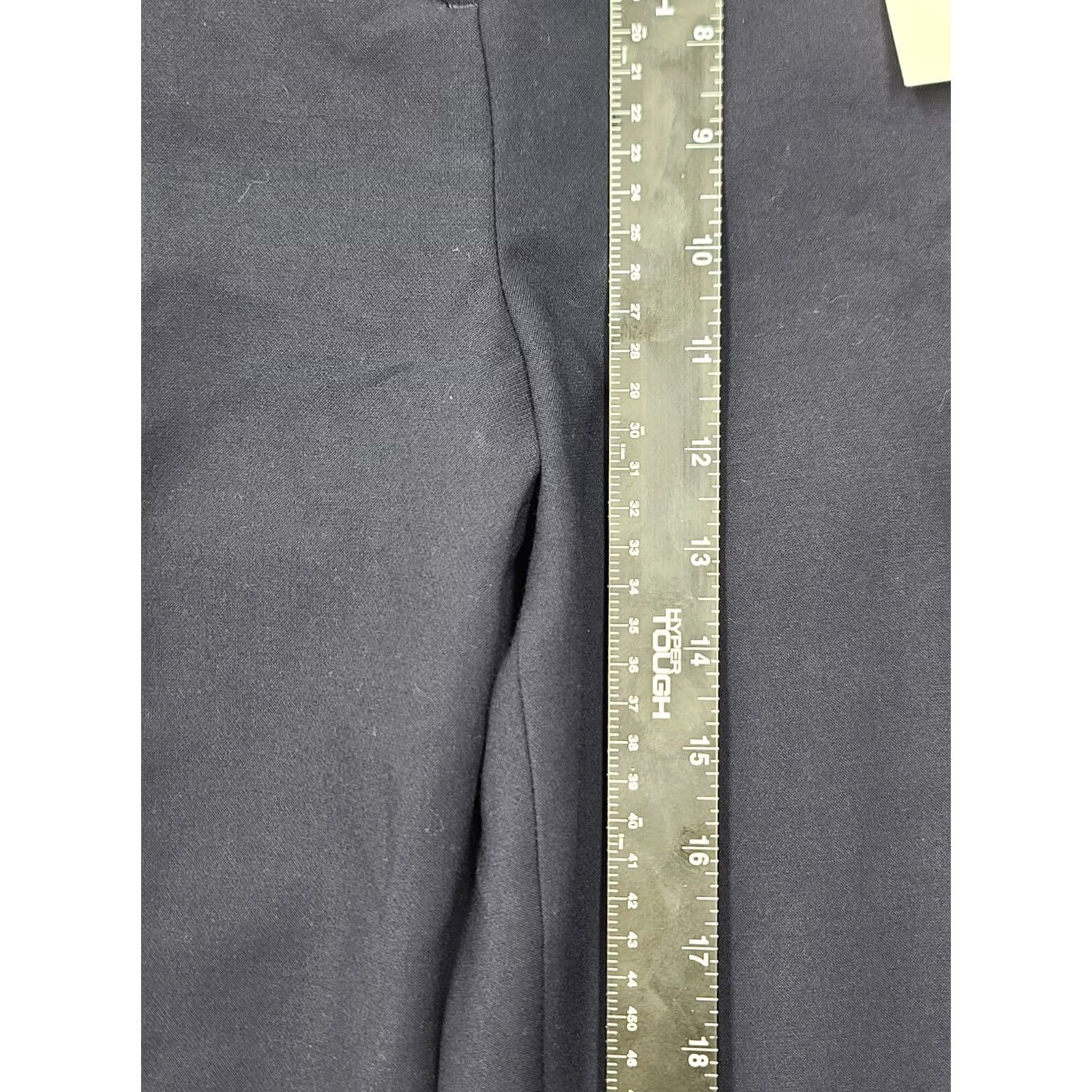 J.Crew VINTAGE J.CREW Cameron Pants High Rise Slim 12T Tall Navy Blue Four-Season Stretch Dress Slacks Woman Pants Size 34" / US 12 / IT 48 - 7 Thumbnail
