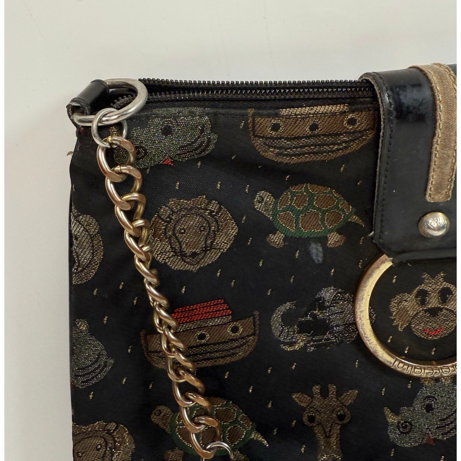 Designer Braccialini Noahs Ark Canvas Crossbody Bag Size ONE SIZE - 4 Thumbnail