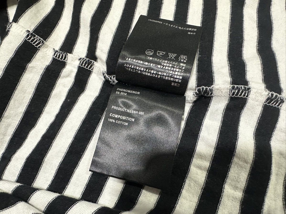 PHENOMENON 🔥Ss14 Phenomenon Experimental Border Striped Shirt Size US L / EU 52-54 / 3 - 6 Thumbnail