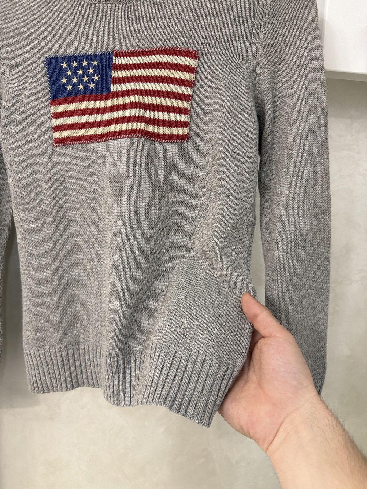 Polo Ralph Lauren Polo ralph lauren USA sweater knit cotton navy flag Size US S / EU 44-46 / 1 - 3 Thumbnail