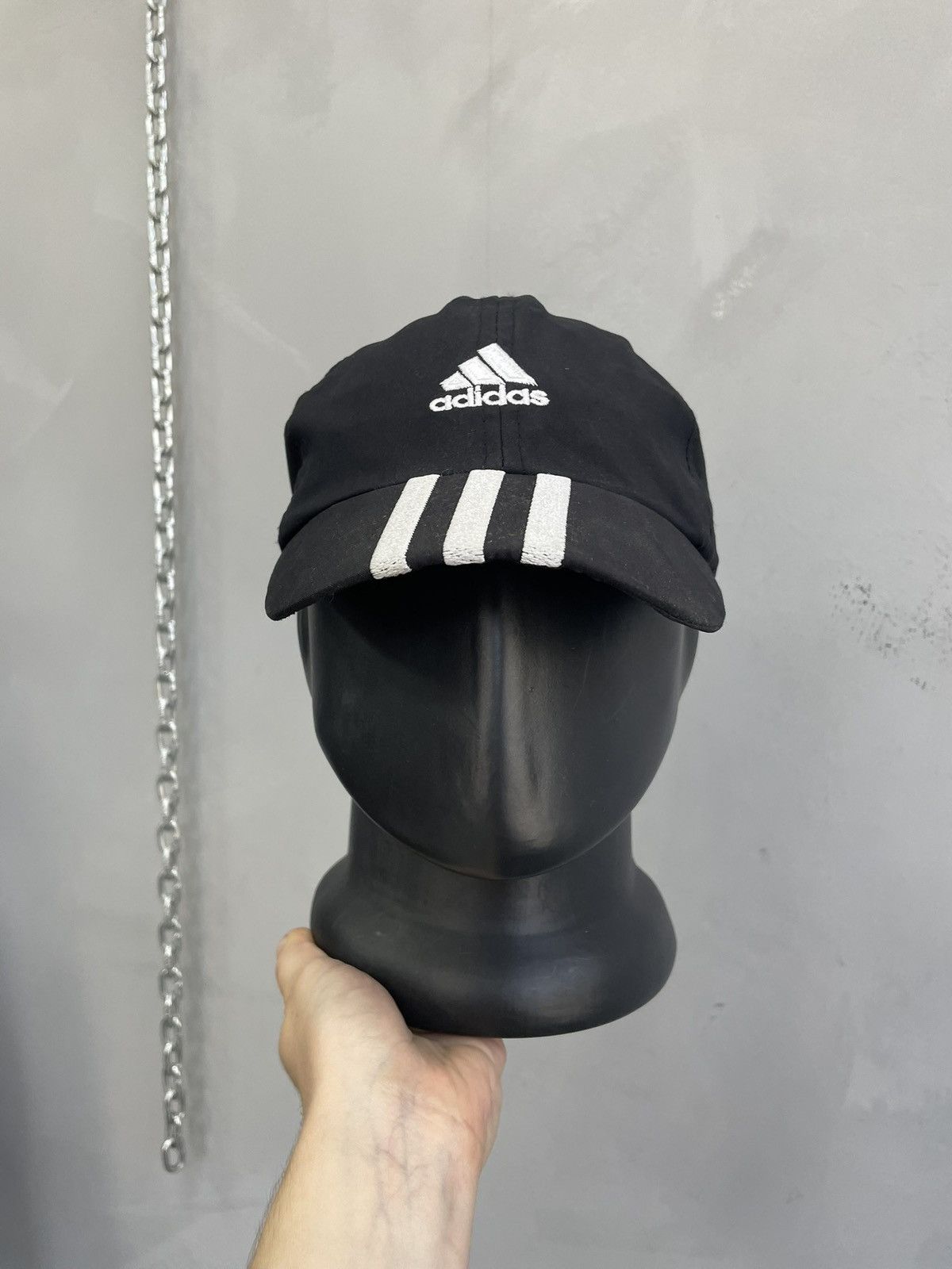 Adidas Adidas Y-3 style stripped cap hat y2k Size ONE SIZE - 1 Thumbnail