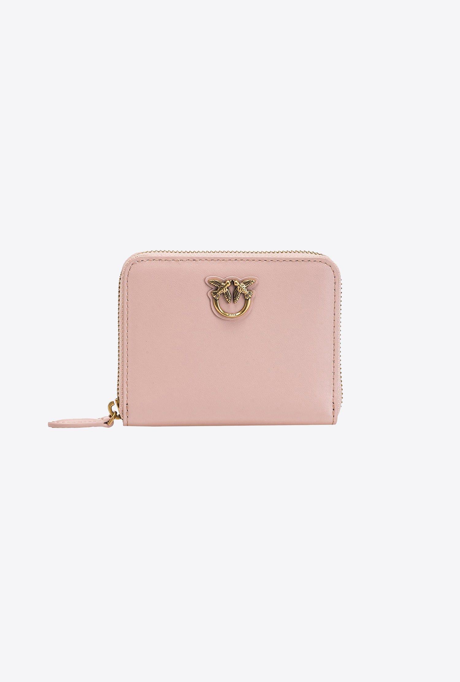 o1s22i1n0824 Size: OS / Leather Zip-Around Wallet in Pink
