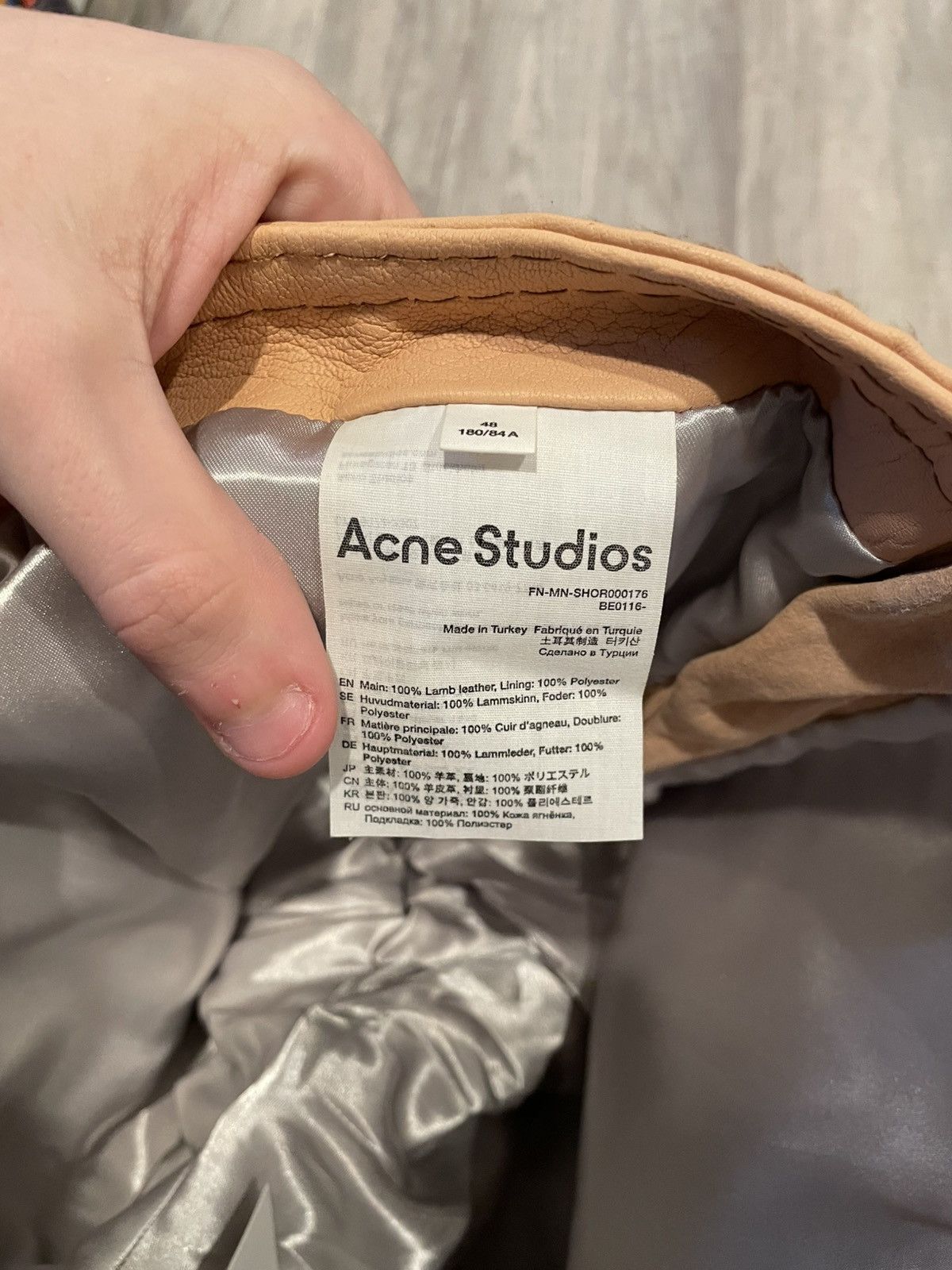 Acne Studios Acne studios studded lambskin shorts Size US 32 / EU 48 - 4 Thumbnail
