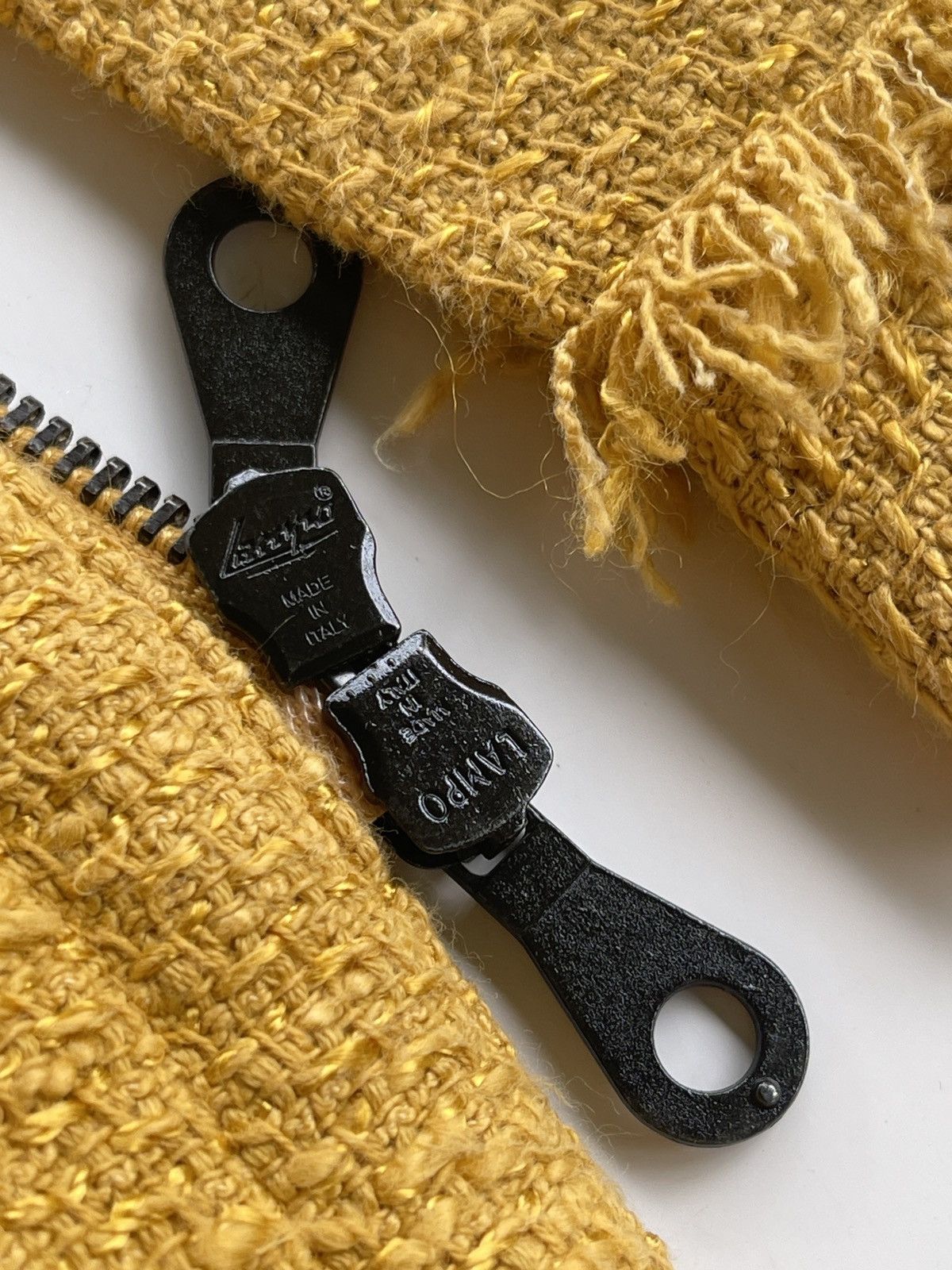 Marella Marella Fringed Tweed Coat Yellow Size XS / US 0-2 / IT 36-38 - 9 Thumbnail